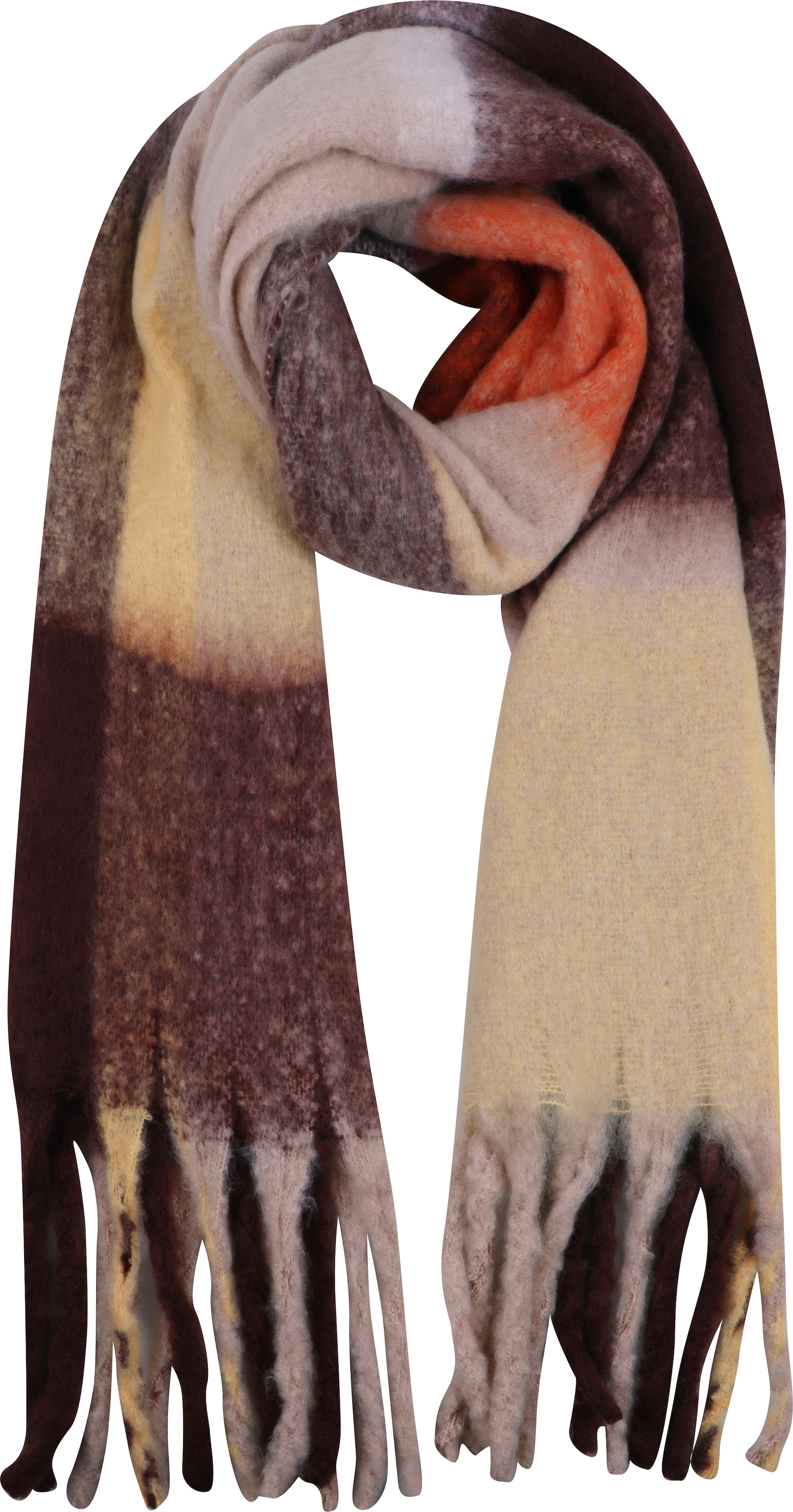 Capelli New York Modeschal Packung, -,  lange Fransen, Feinstrick, wärmend