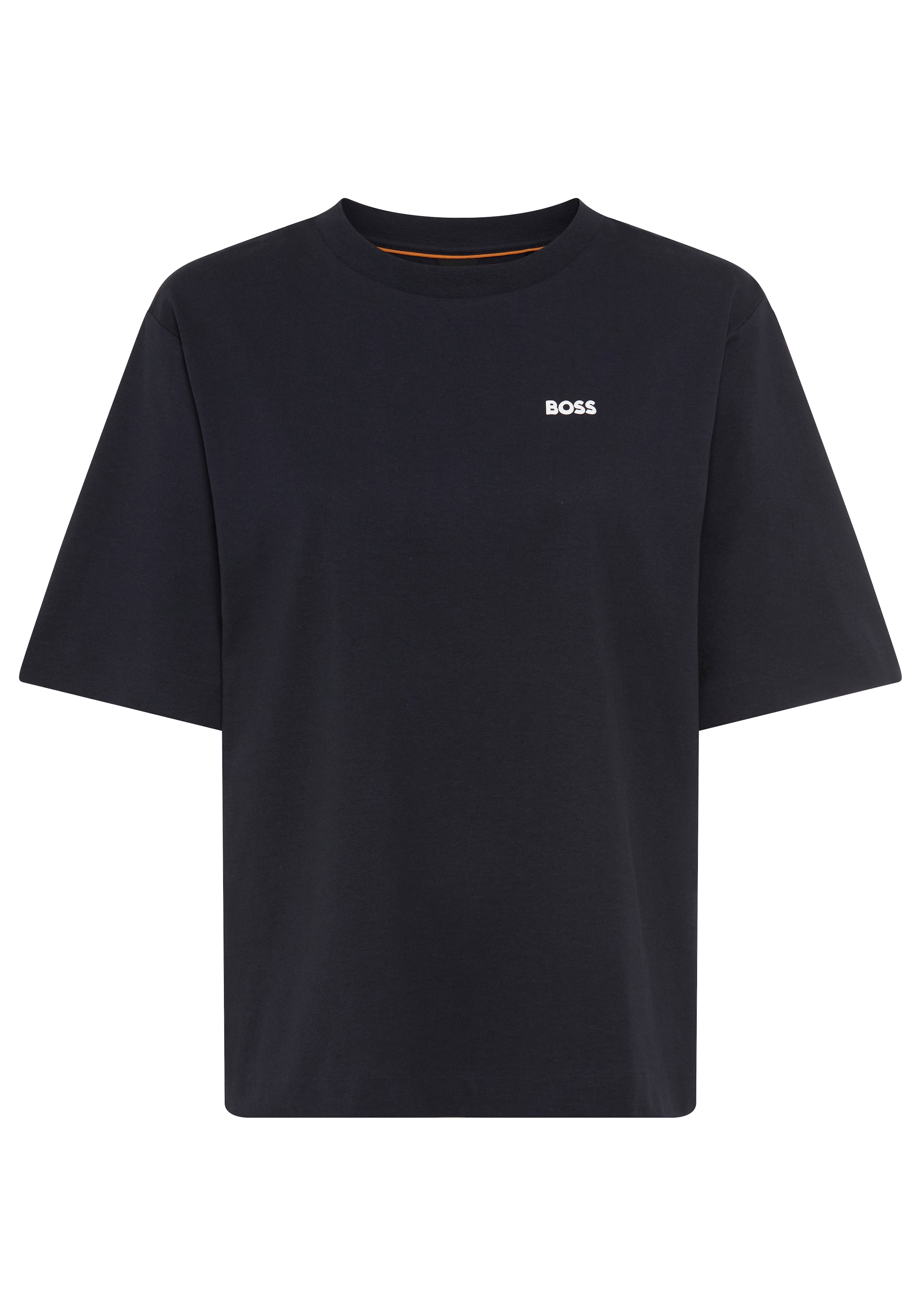 BOSS ORANGE T-Shirt »Eregular Premium Damenmode« mit Logo-Detail, Relaxed Fit