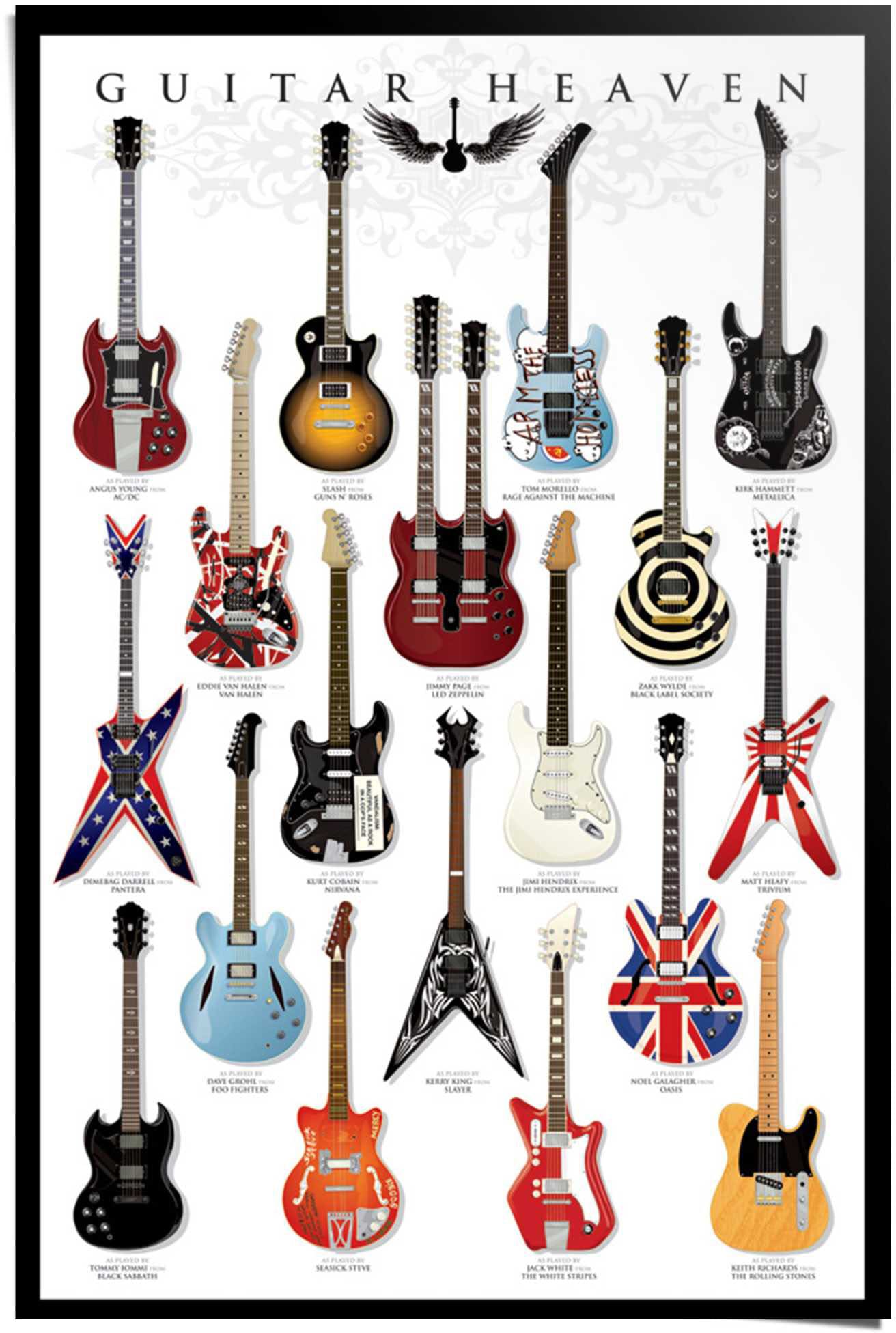 Reinders! Poster »Gitarren Sammlung«, (1 St.) auf Raten kaufen