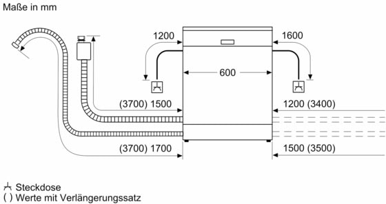 BOSCH teilintegrierbarer Geschirrspüler »SMI4EVS10E«, SMI4EVS10E, 13 Maßgedecke, automatische Türöffnung für Trocknungseffizienz, flexible Körbe