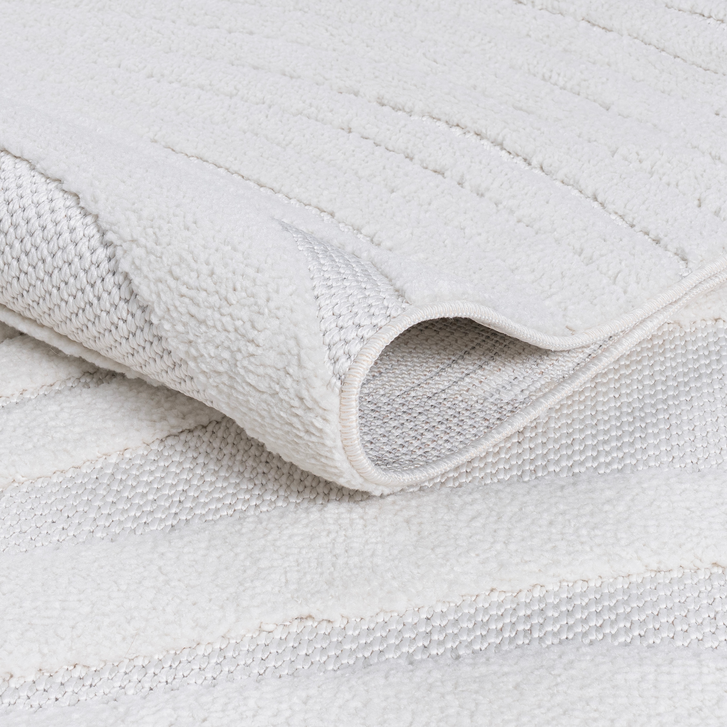 OTTO home Teppich »Samelia mit Fransen, Wellendesign, Balkon, Camping« rechteckig 6 mm Höhe Hoch-Tief-Struktur, In- und Outdoor geeignet für Küche oder Esszimmer