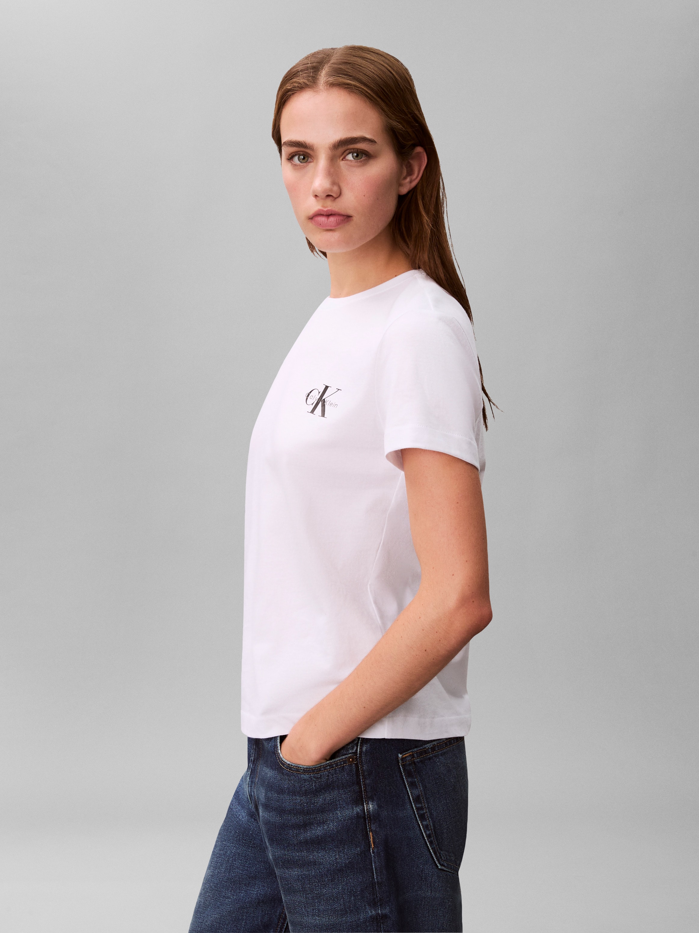 Calvin Klein Jeans T-Shirt »MONOLOGO CN 2 PACK TEE« Packung, 2er-Pack, 2 , Logoschriftzug