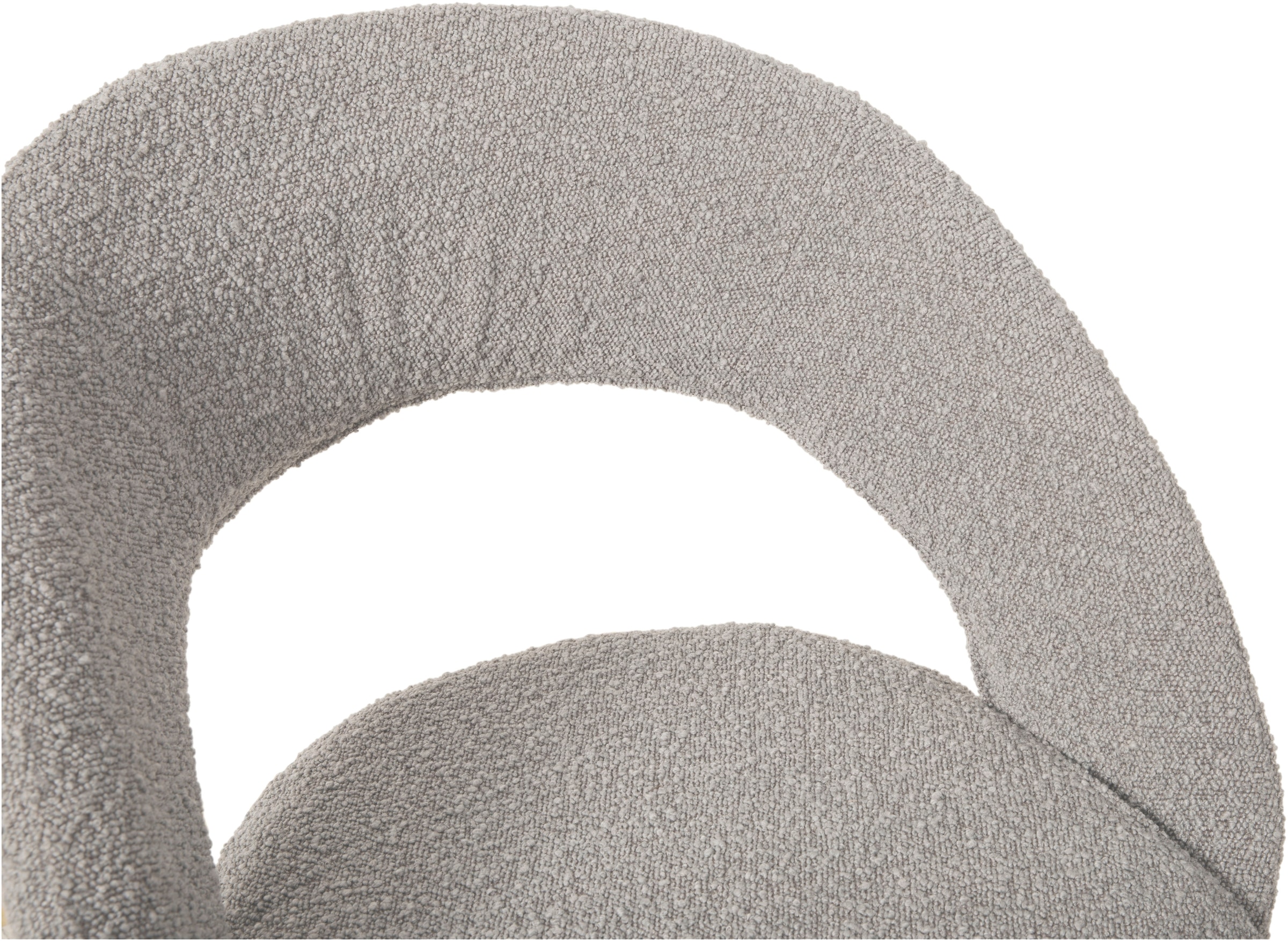 OMG Design Esszimmerstuhl »Marley« (Set) 1 Stk.mit modernem Cut-Out, Bouclé Bezug