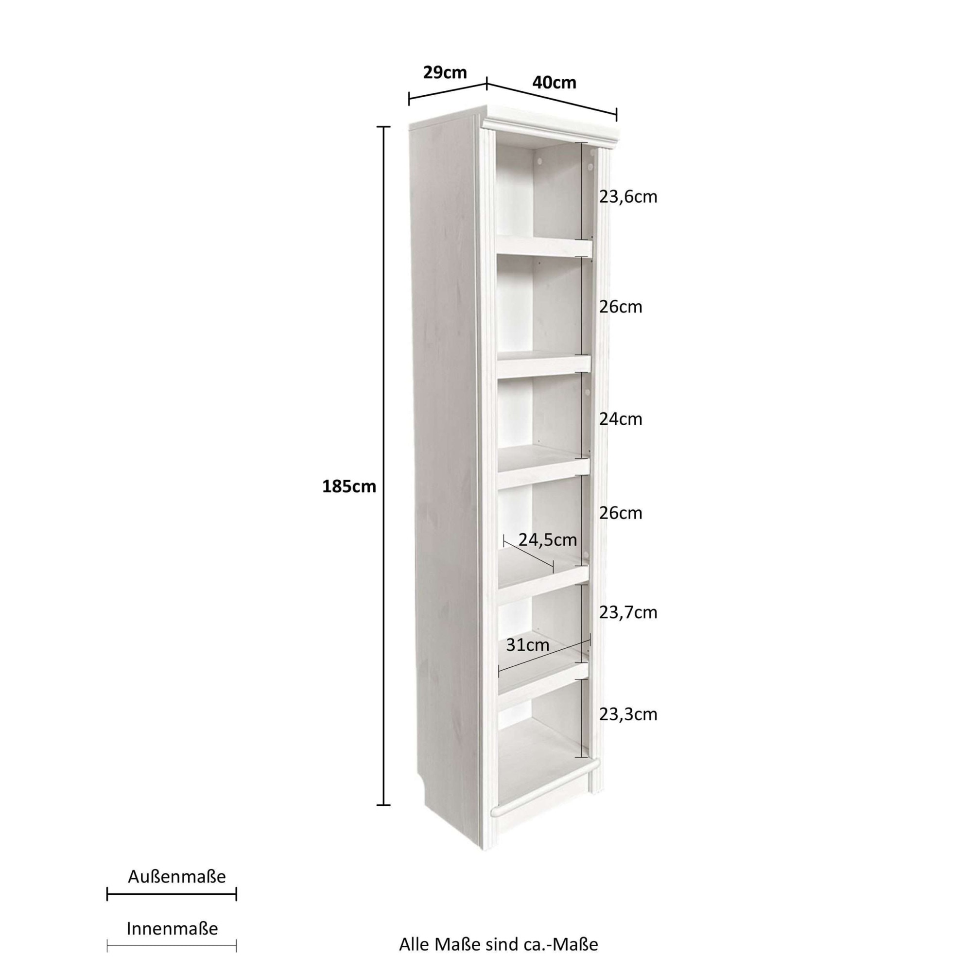 OTTO home Standregal »Riga« aus massiver Kiefer, FSC®-zertifiziert, made in Europe