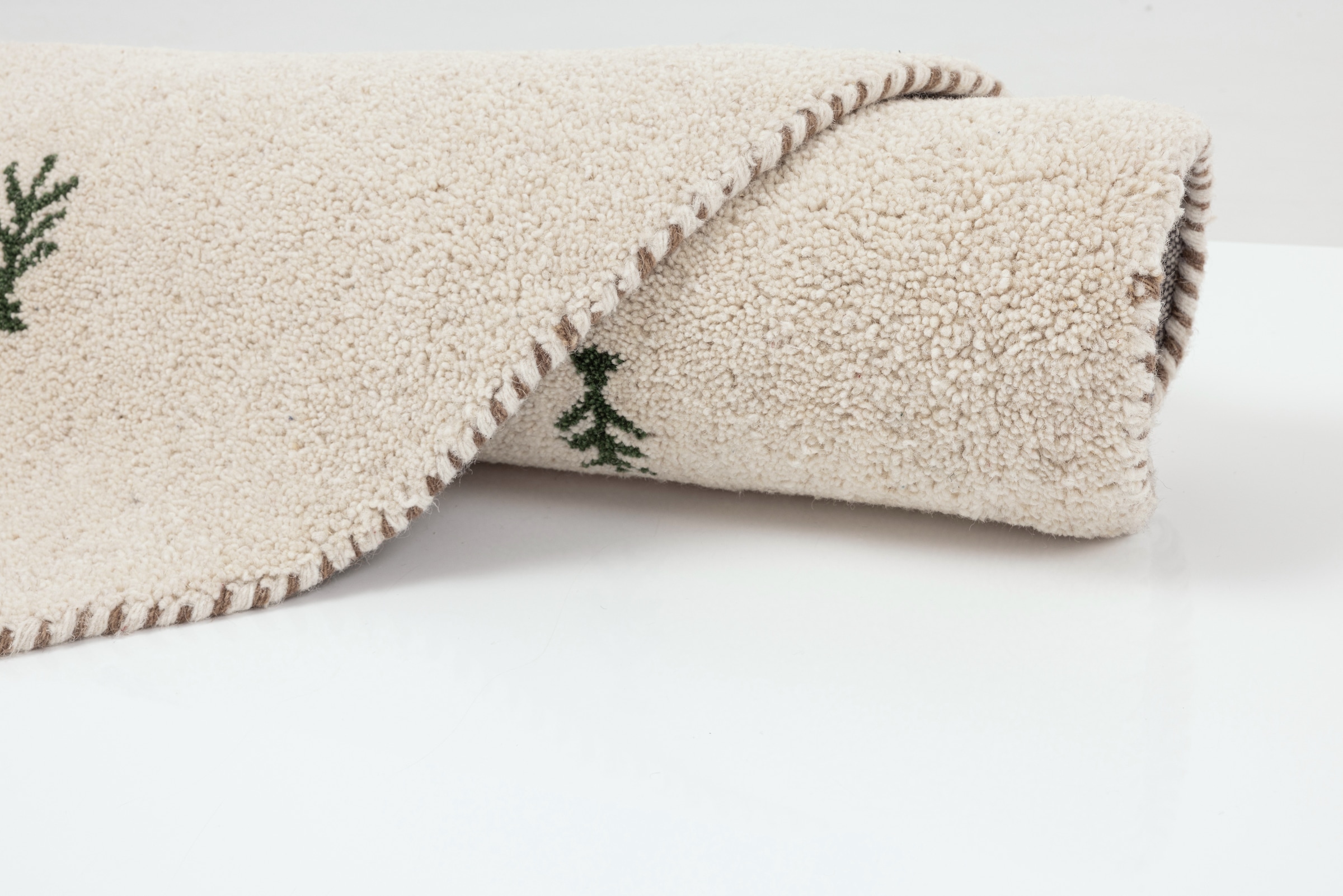 THEKO Wollteppich »Gabbeh Motiv, Handgefertigt, Teppich, Tiermotiv,  reine Wolle,« rund 14 mm Höhe reine Wolle, Wohnzimmer, Schlafzimmer, Esszimmer