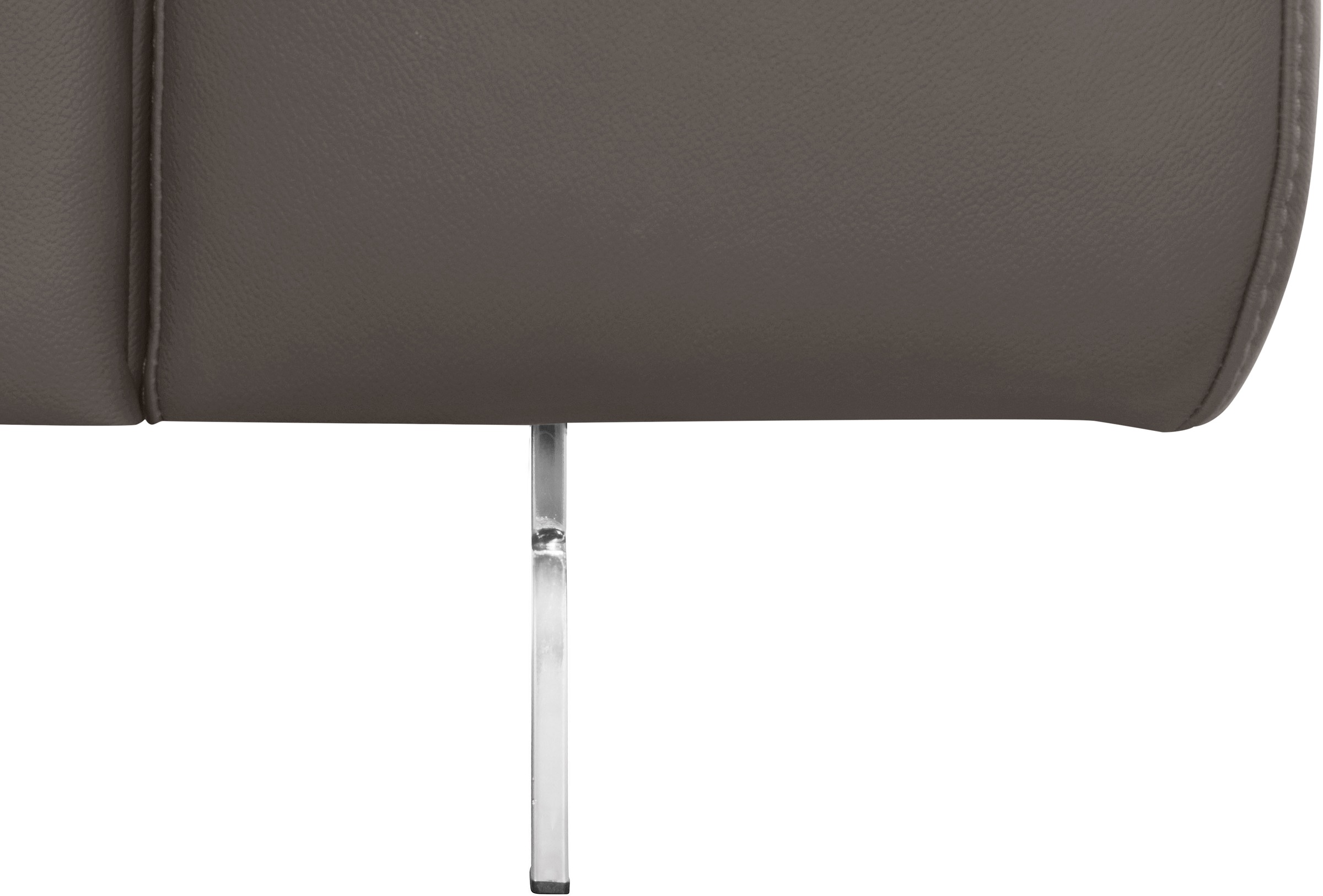 COTTA Ecksofa »Chef L-Form«, mit Kopfteilverstellung, edle Metallkufen, wahlweise mit Bettfunktion