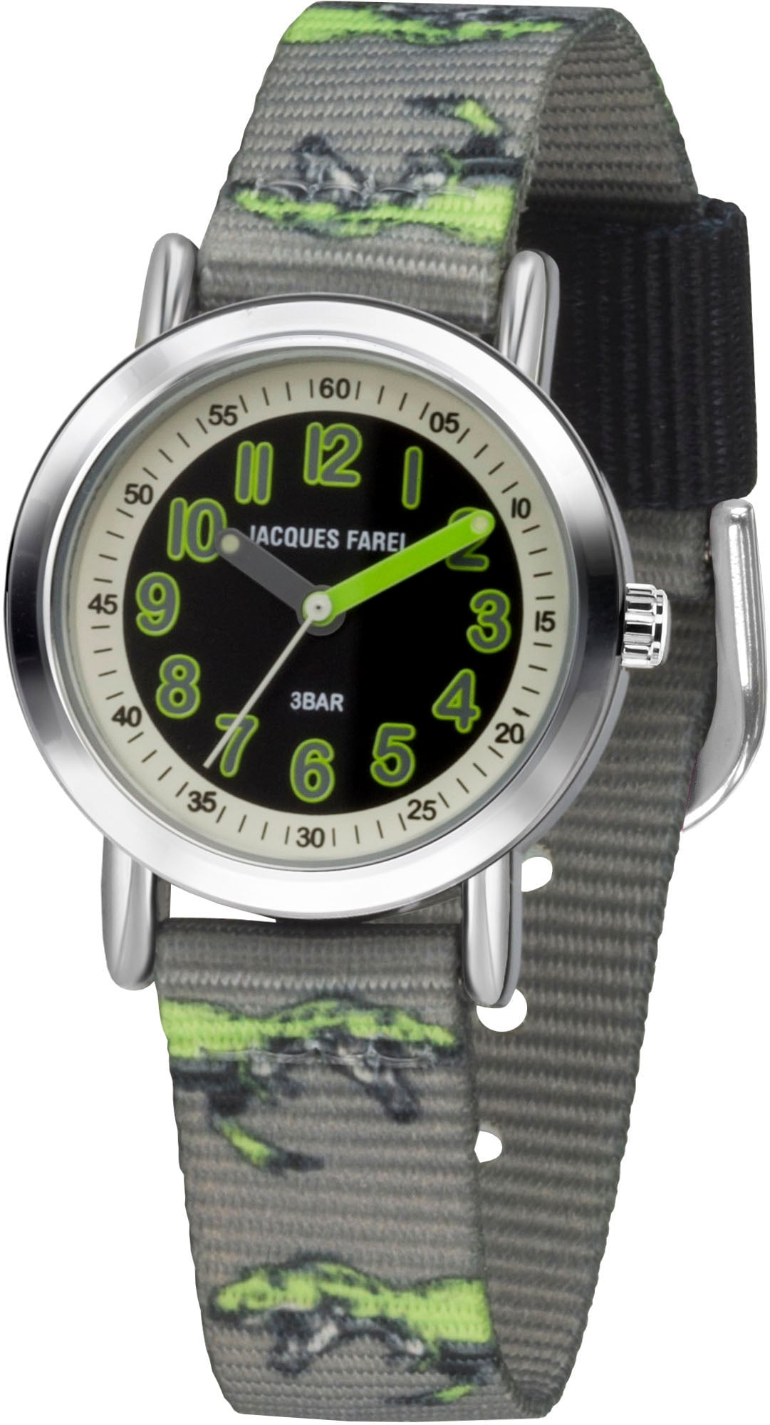 Jacques Farel Quarzuhr »KPS 605, Dinosaurieruhr«, Armbanduhr, Kinderuhr, ideal auch als Geschenk, mit Dinosauriermotiv