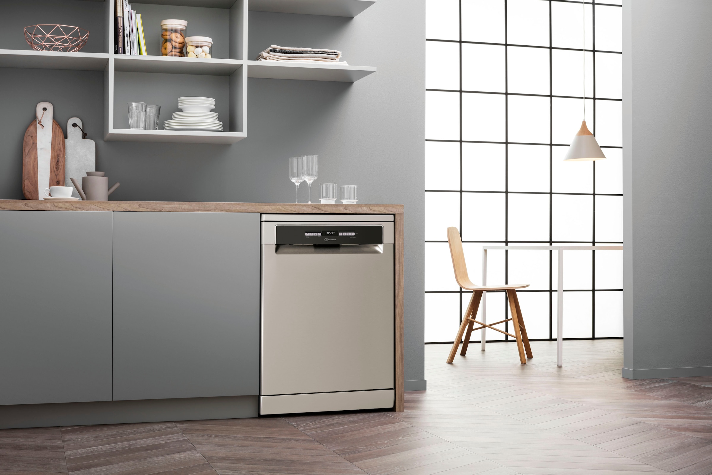 BAUKNECHT Standgeschirrspüler »OBFO POWERCLEAN 6330«, 14 Maßgedecke