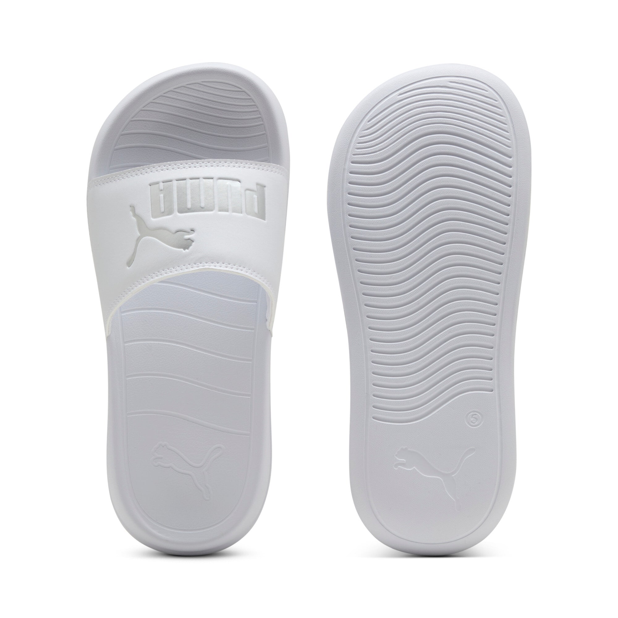 PUMA Badesandale »POPCAT 20 METALLIC WHISPER«  sportlicher Stil, bedruckte Optik, aus Synthetik und Textil