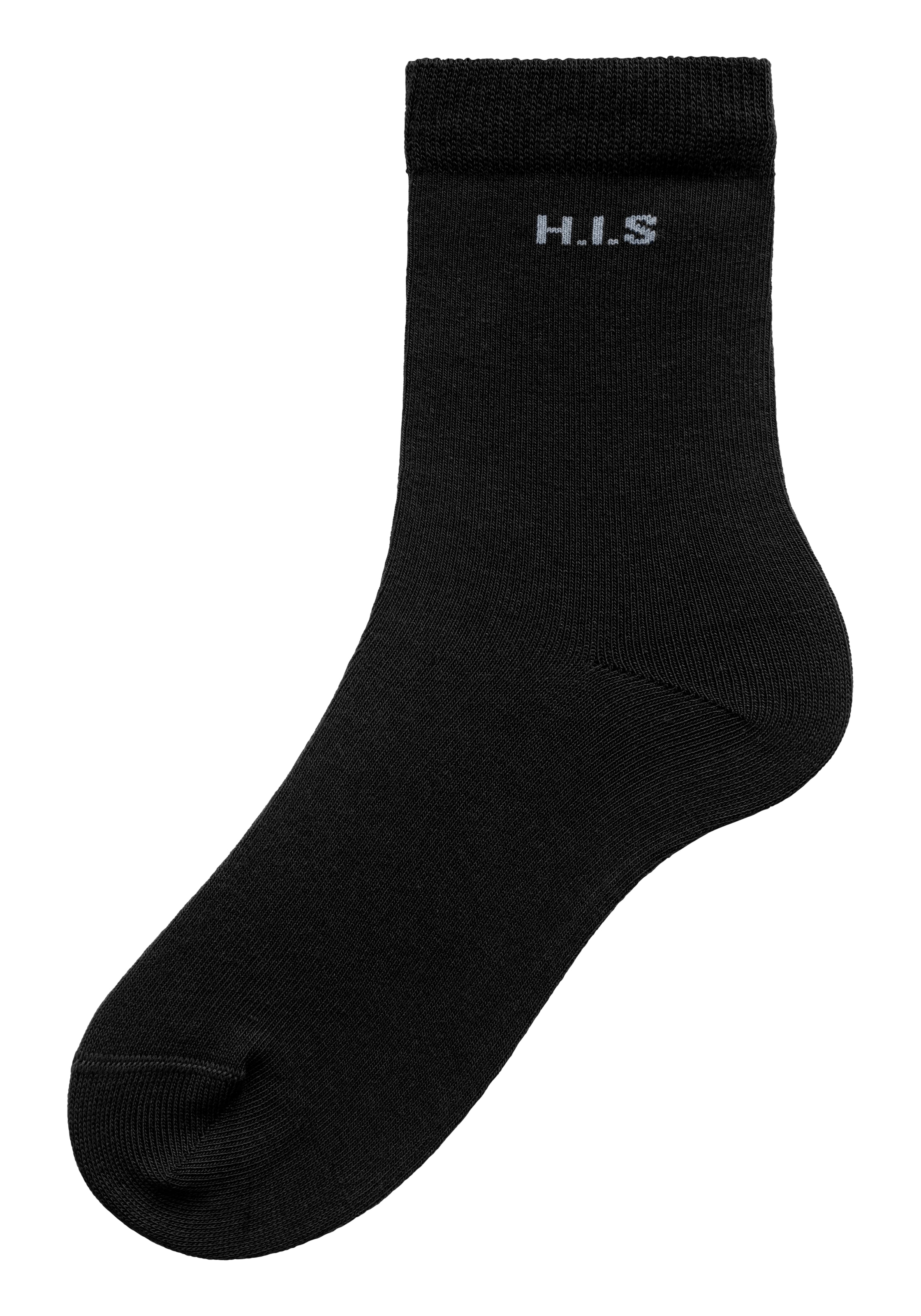 H.I.S Socken, (Packung, 16 Paar), mit eingestricktem Markenlogo