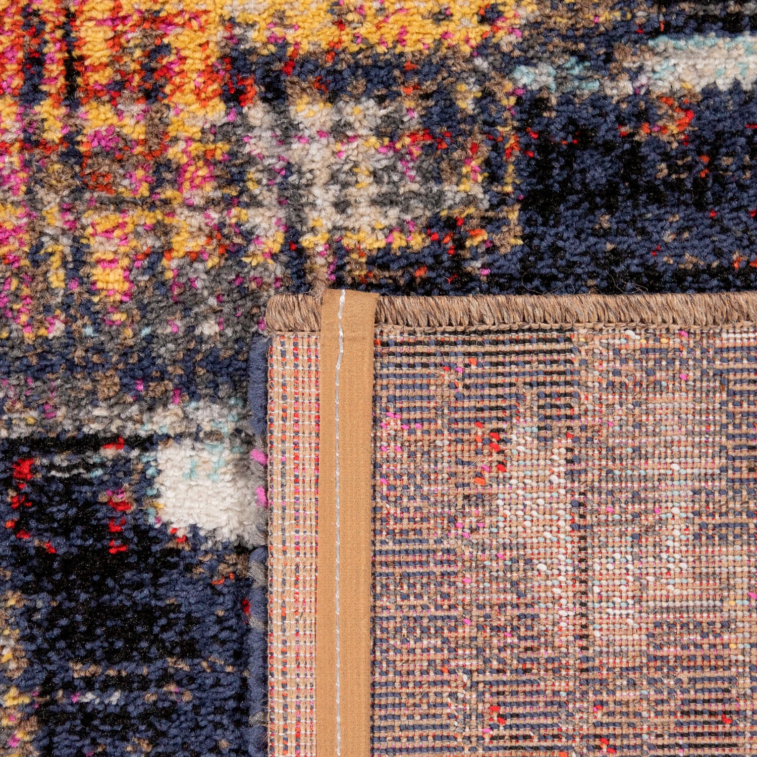 Paco Home Teppich »Jazz 710« rechteckig 13 mm Höhe Kurzflor, modernes buntes Design und Used-Look