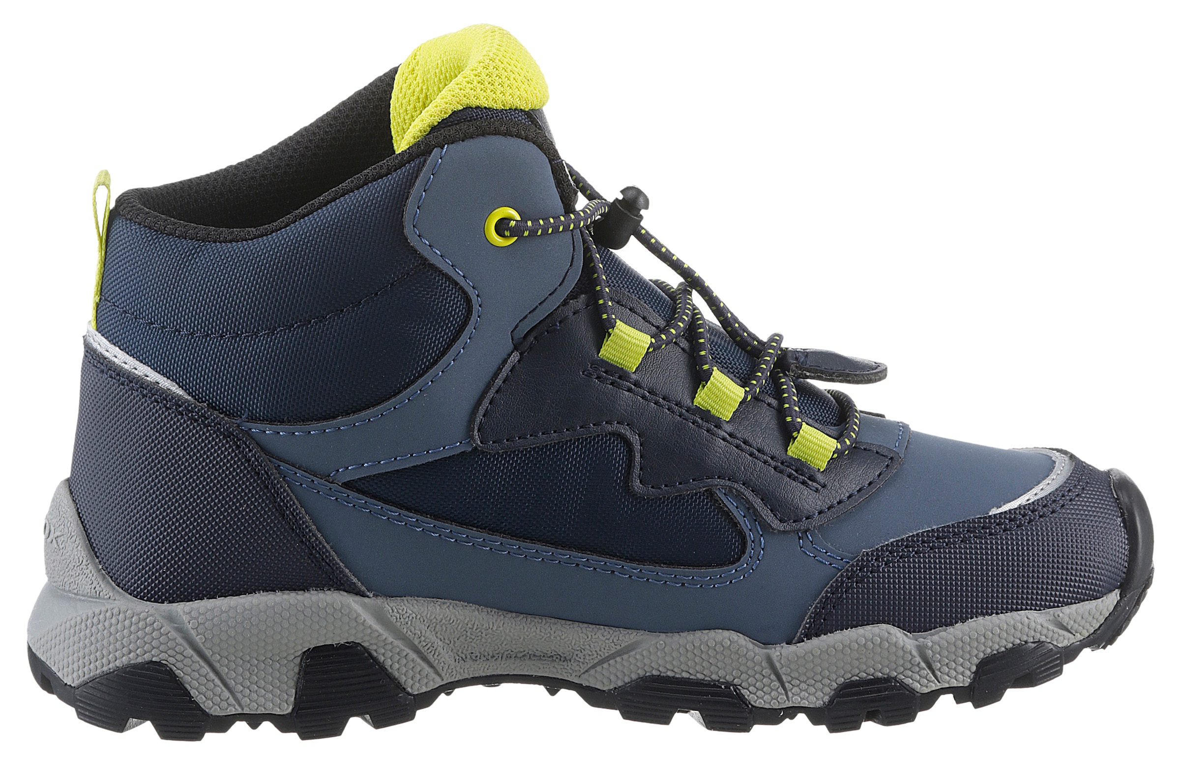 Geox Sneaker »J MAGNETAR BOY B ABX«, Trekkingboots, Schnürboots, Kindergartenschuh mit Schnellverschluss