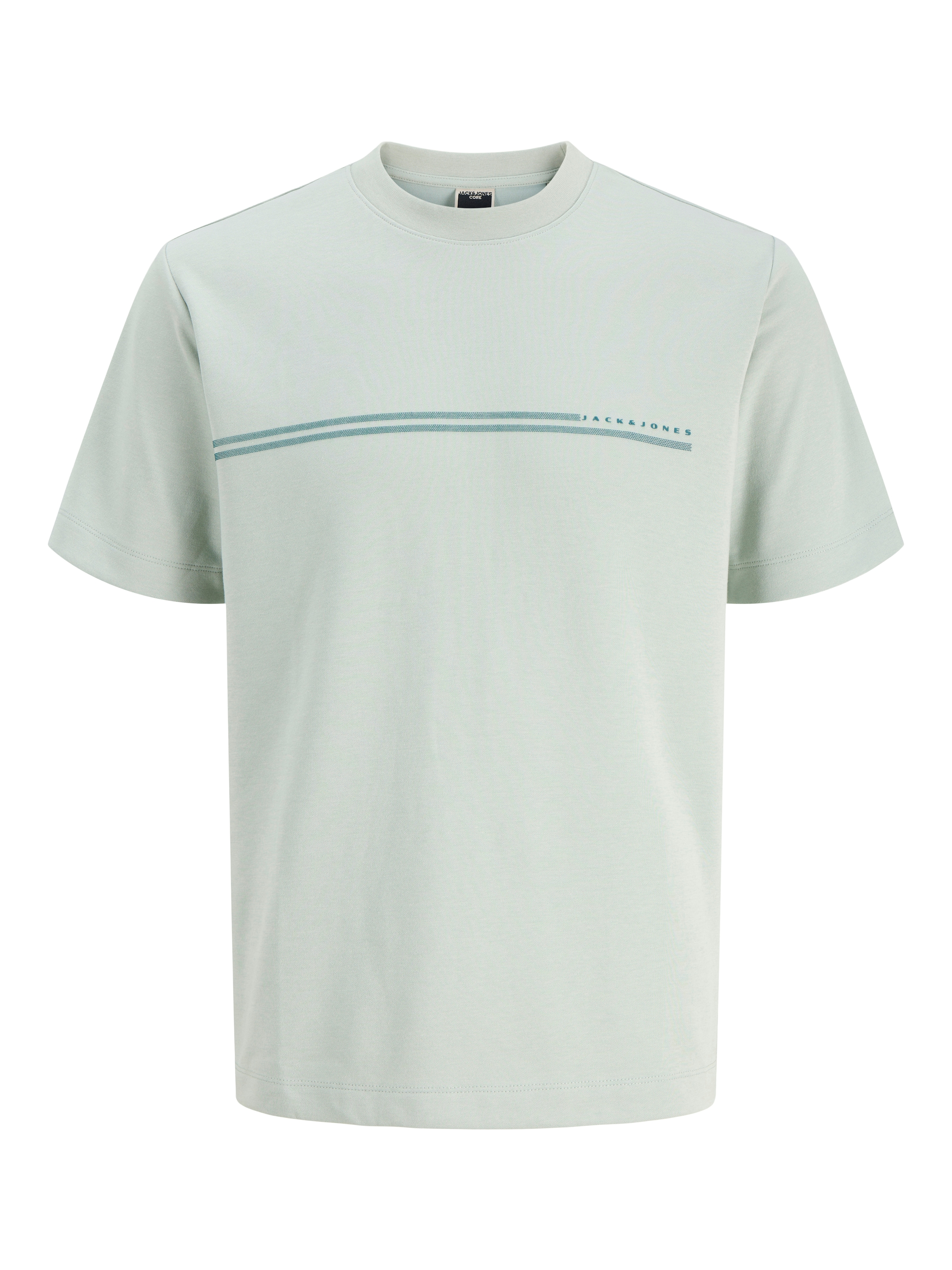 Jack & Jones Junior T-Shirt »JCOFUSION CHEST BRAND TEE SS CN JNR« Materialmix, regular Fit, Kurzarm
