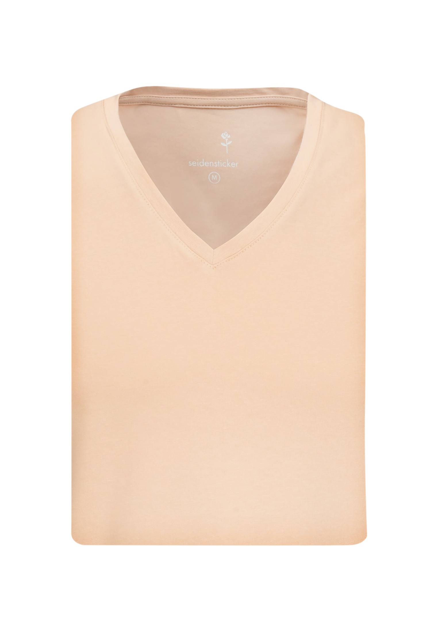 seidensticker T-Shirt »Schwarze Rose«, Kurzarm V-Neck Uni