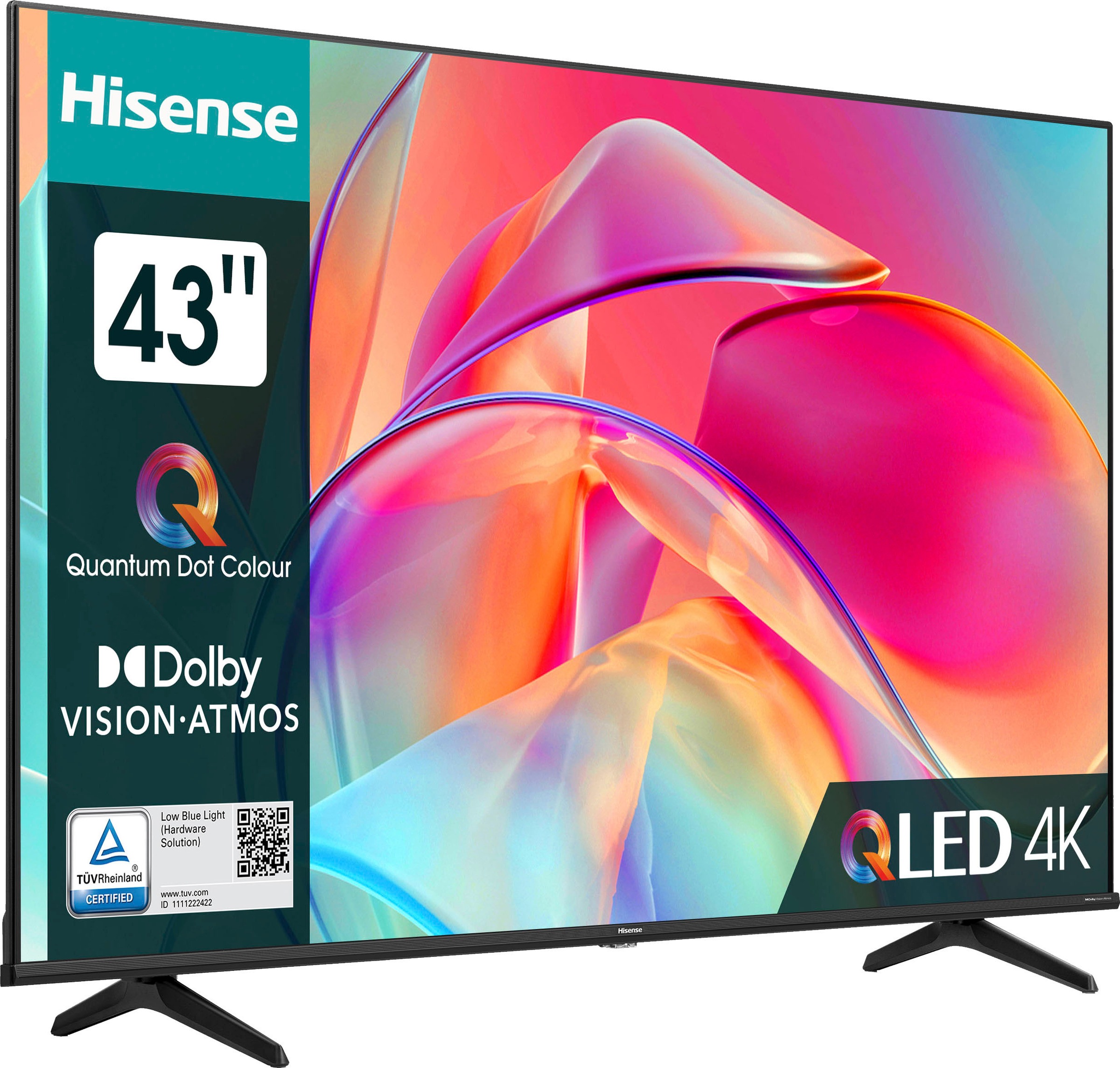 Hisense QLED-Fernseher »43E77KQ«, 108 cm/43 Zoll, 4K Ultra HD, Smart-TV