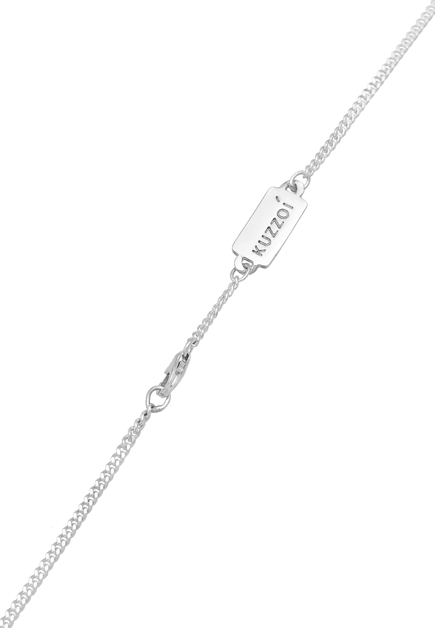 Kuzzoi Silberkette »Halskette Blitz Emaille Look 925 Silber«