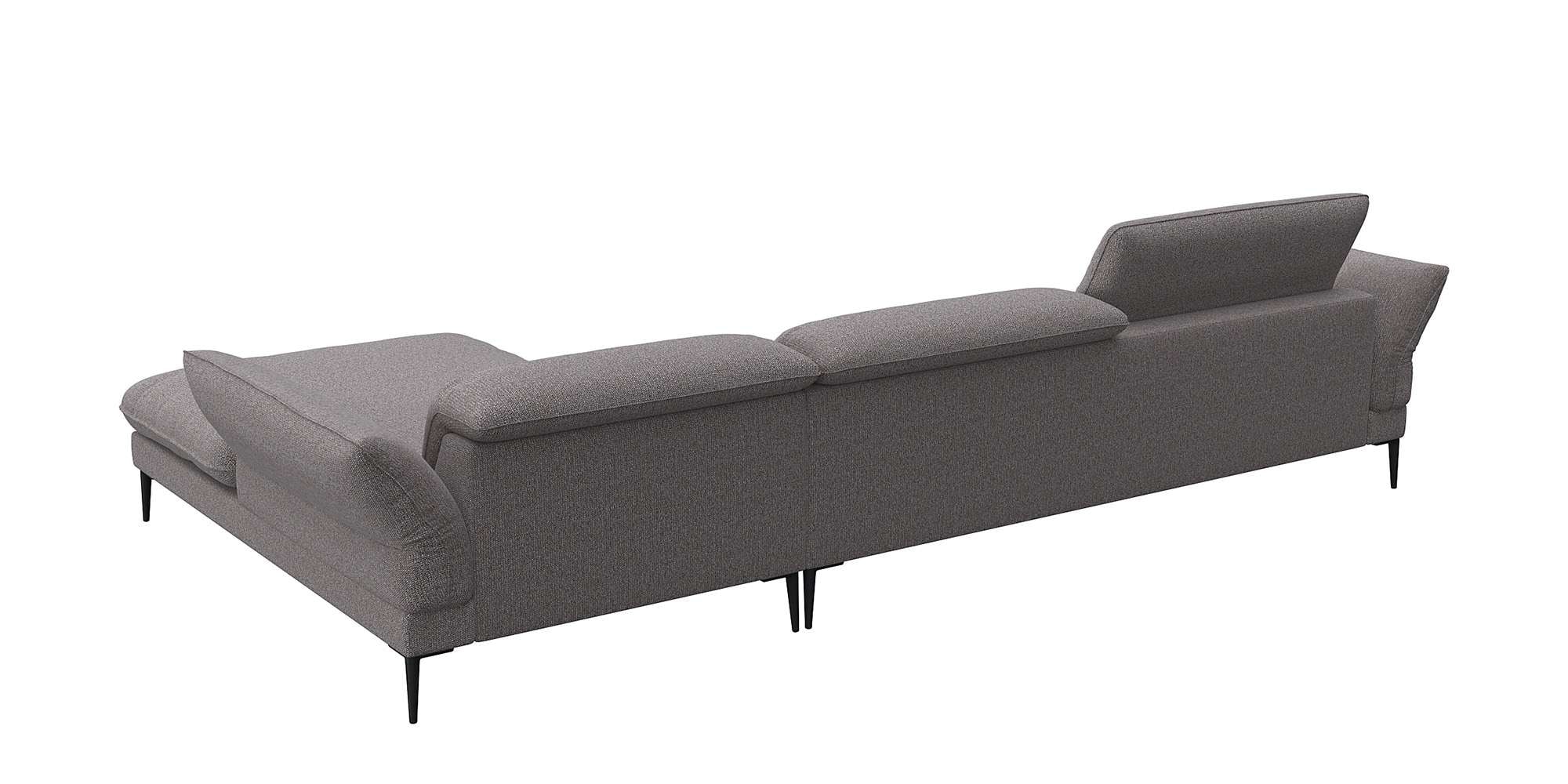 FLEXLUX Ecksofa »Salino, Funktionssofa mit Recamiere, Relaxsofa, Ecksofa«, Sofa mit Arm- und Kopfteil-Verstellungen, Kaltschaum & Stahl-Wellen