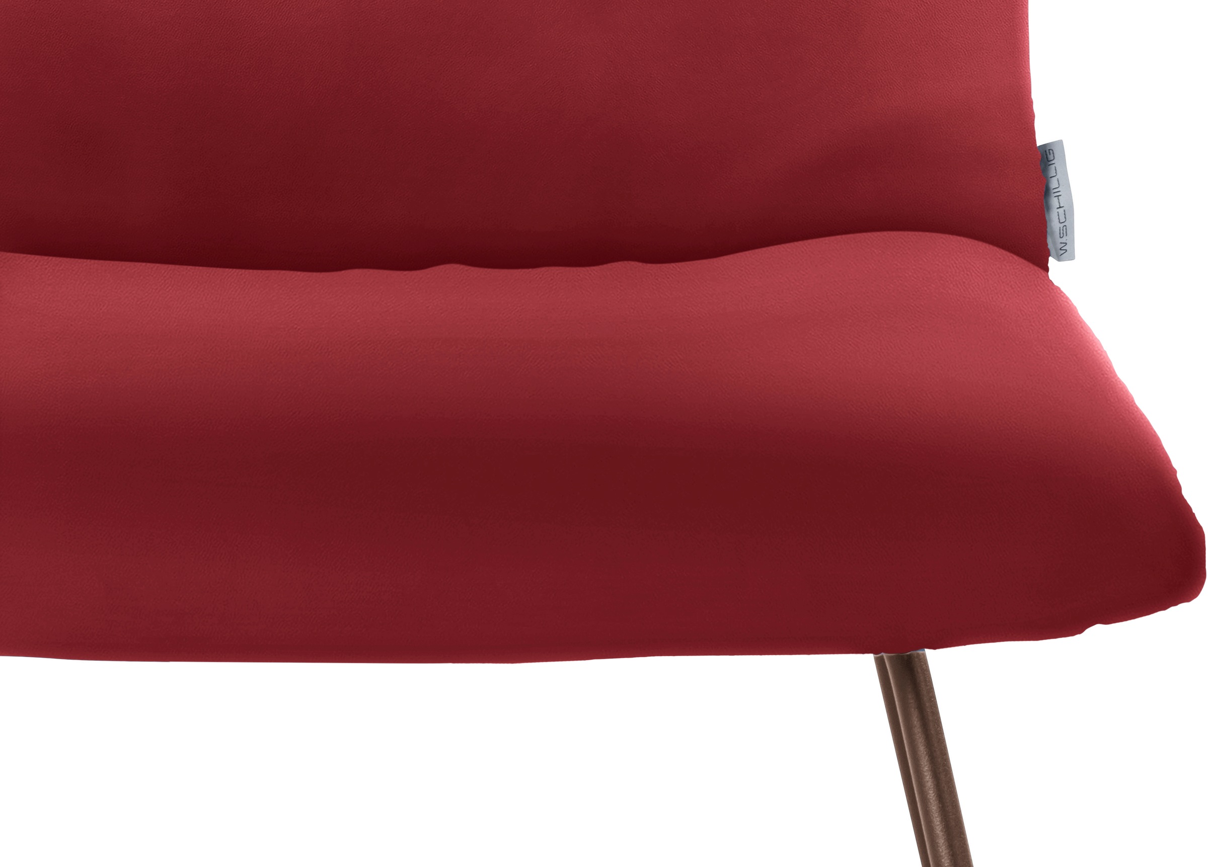 W.SCHILLIG Polsterstuhl »jakob«, Longlife Xtra-Leder Z59, mit Drahtrohrgestell in Bronze pulverbeschichtet