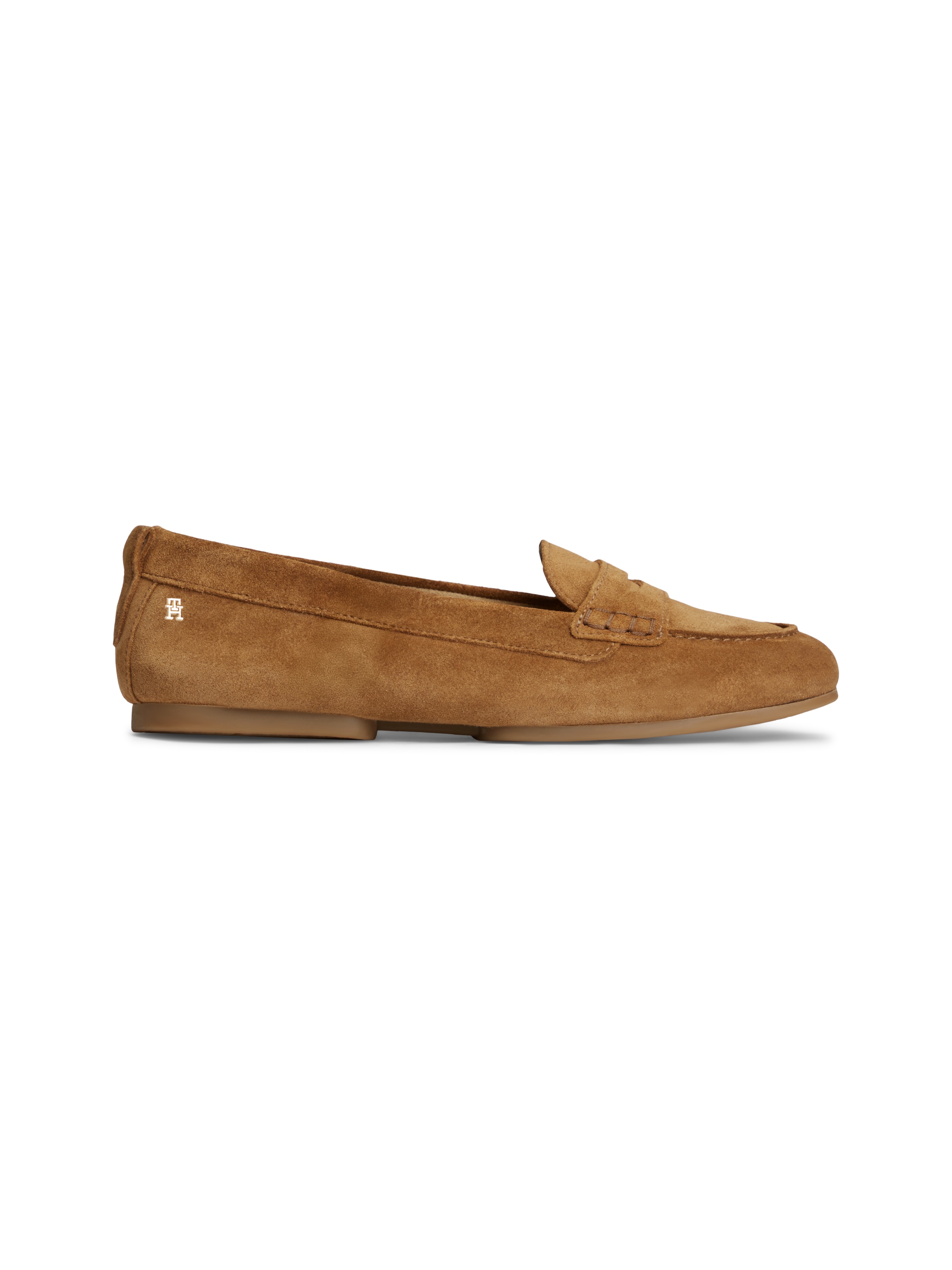 Tommy Hilfiger Loafer »TH FLEX SUEDE LOAFER BALLERINA«  Schlupfschuh, Slipper, Pennyloafer im Mokassin-Stil