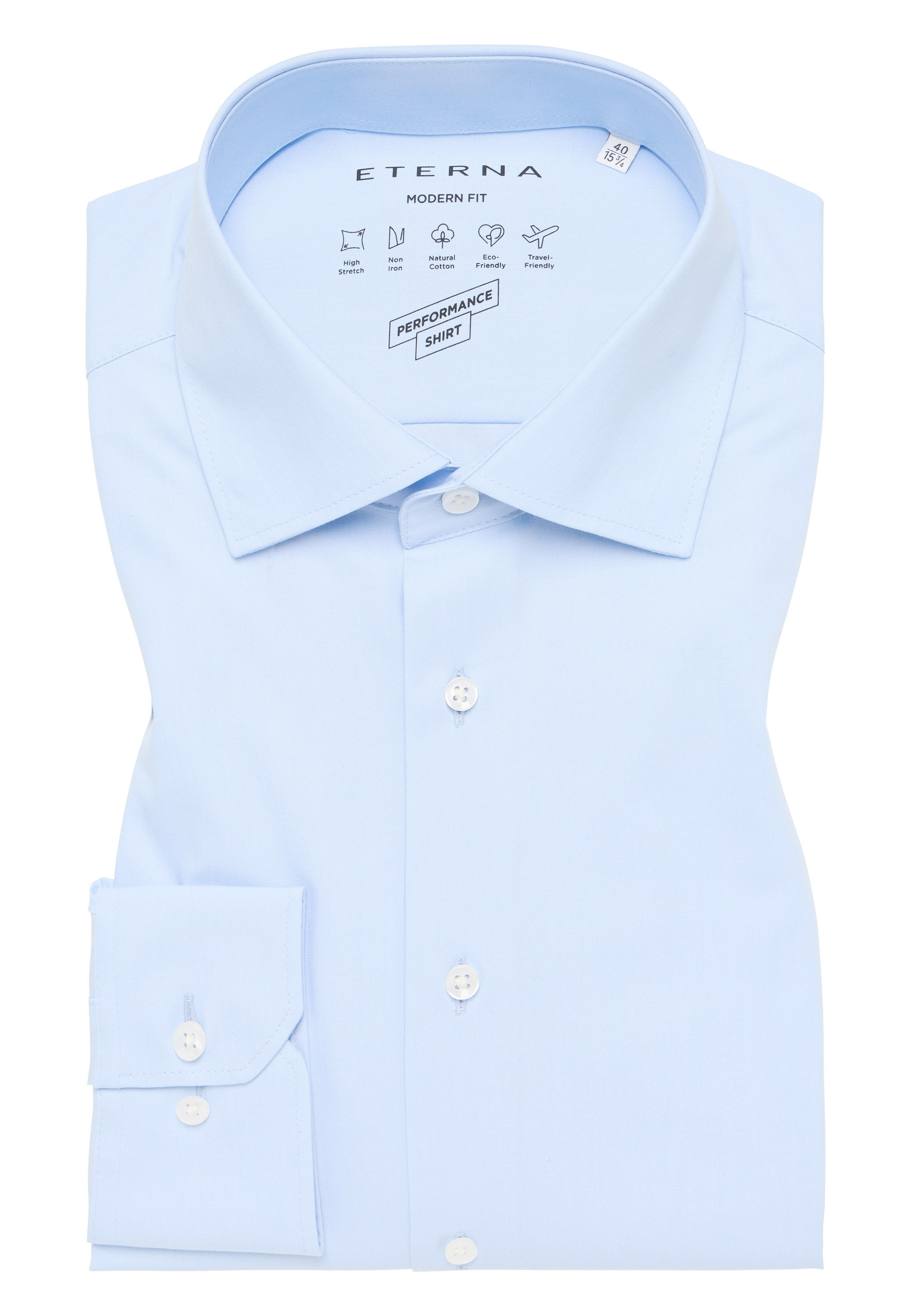 Eterna Langarmhemd »MODERN FIT«, NON IRON (bügelfrei)