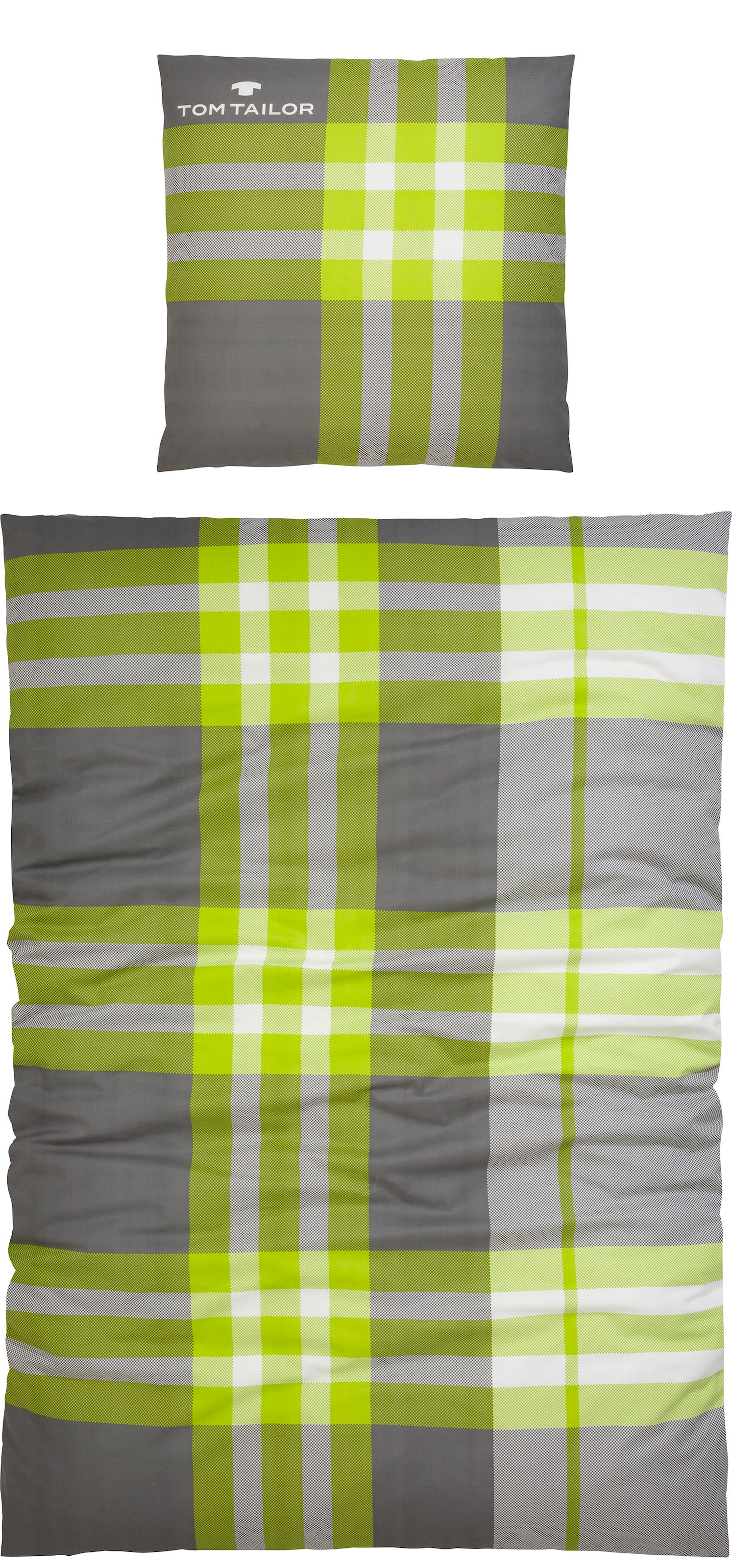 TOM TAILOR HOME Bettwäsche »Nick in Gr. 135x200 oder 155x220 cm«, mit Gratiszugabe Gästehandtuch