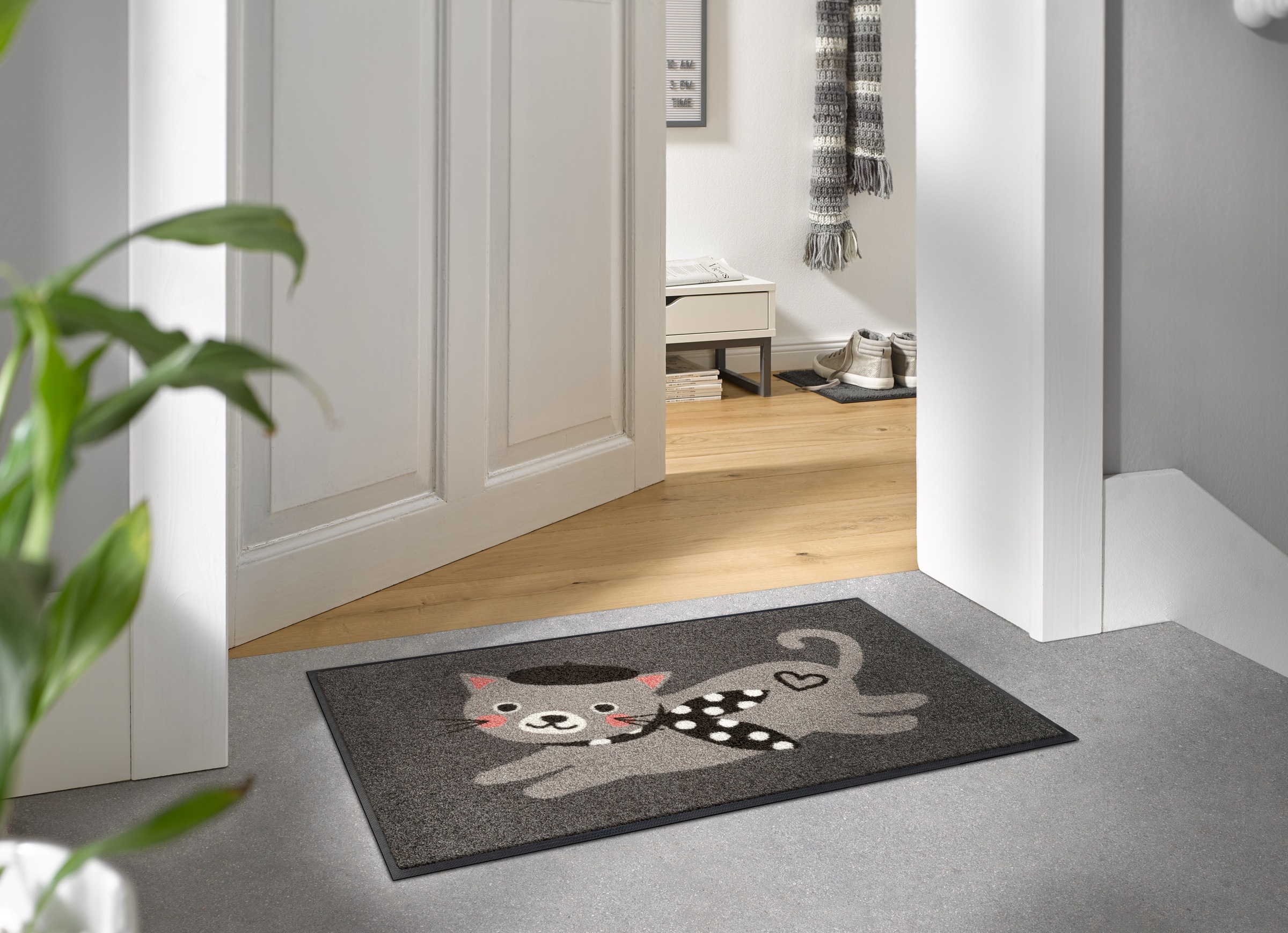 wash+dry by Kleen-Tex Fußmatte »Madame Minou« rechteckig 7 mm Höhe