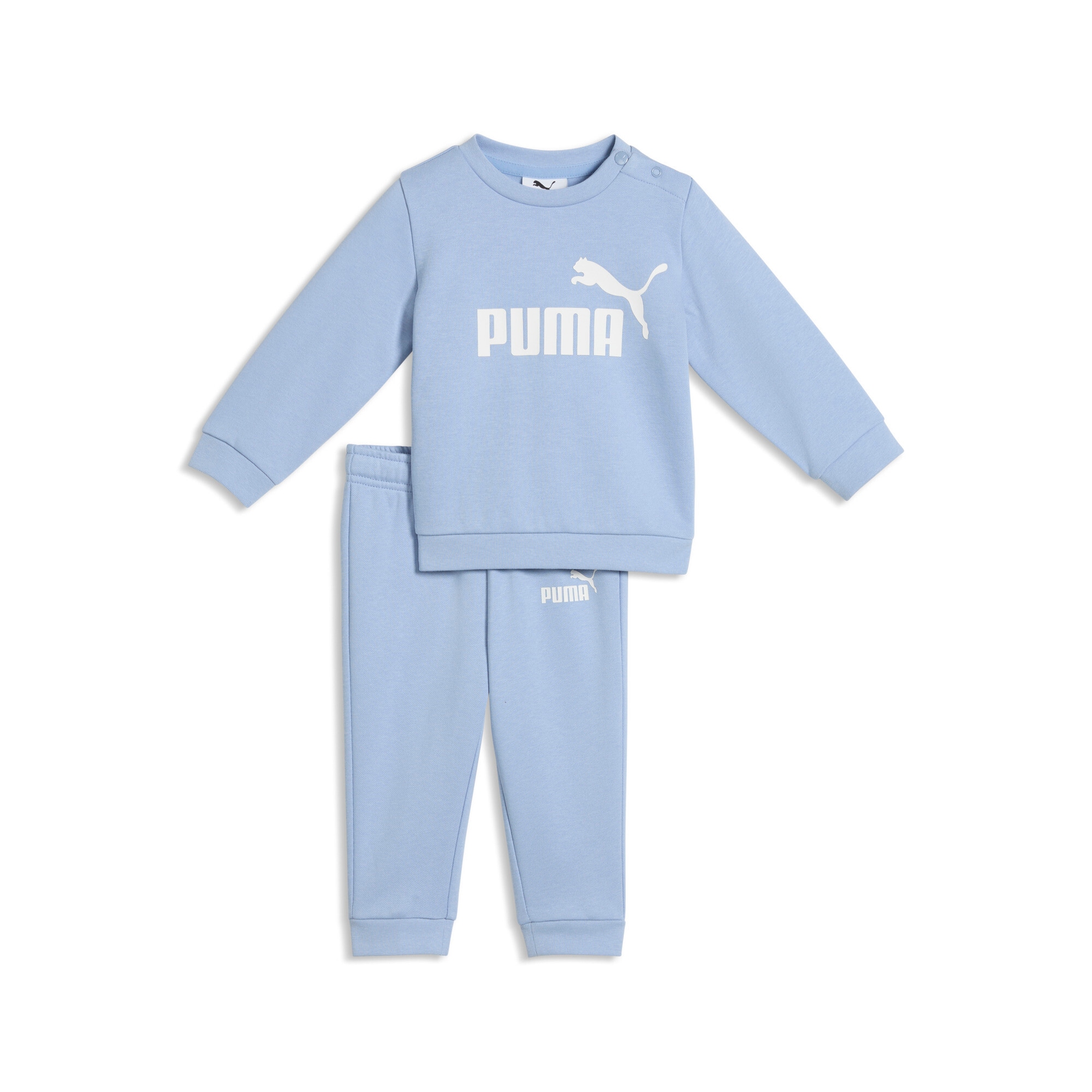 PUMA Trainingsanzug »MINICATS ESS CREW SET FL INF« 2 aus kuscheligem Fleecestoff
