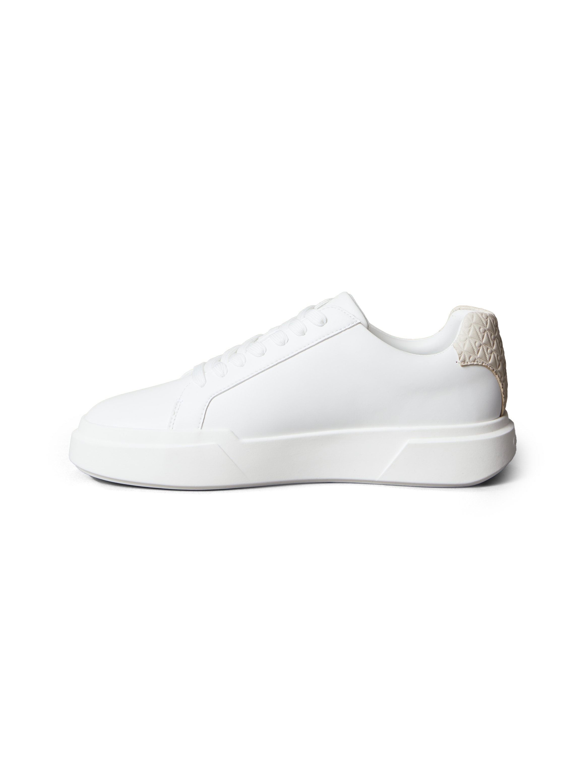 Calvin Klein Sneaker »CHUNKY CUPSOLE LACEUP LTH BT AOP«  Halbschuh, Freizeitschuh, Schnürschuh mit geprägtem Fersenbereich