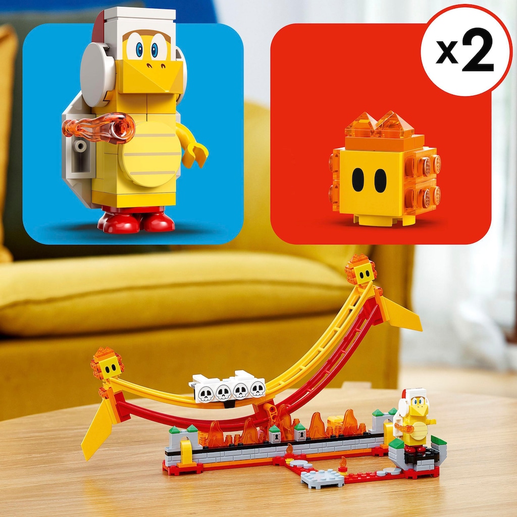 LEGO® Konstruktionsspielsteine »Lavawelle-Fahrgeschäft – Erweiterungsset (71416), LEGO® Super Mario«, (218 St.)