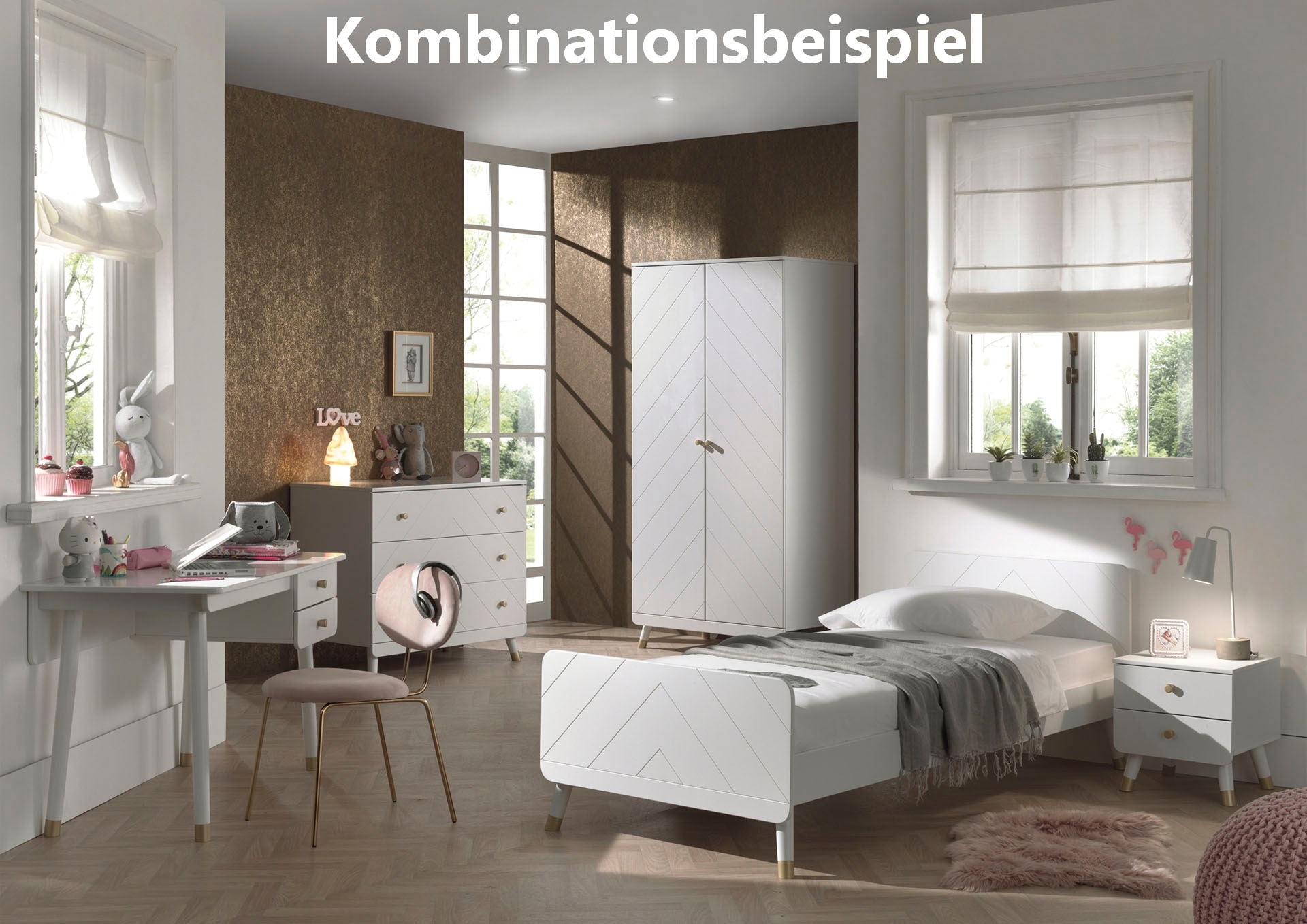 Vipack Kleiderschrank »Billy«, (Made in Europe), MDF-Oberfläche