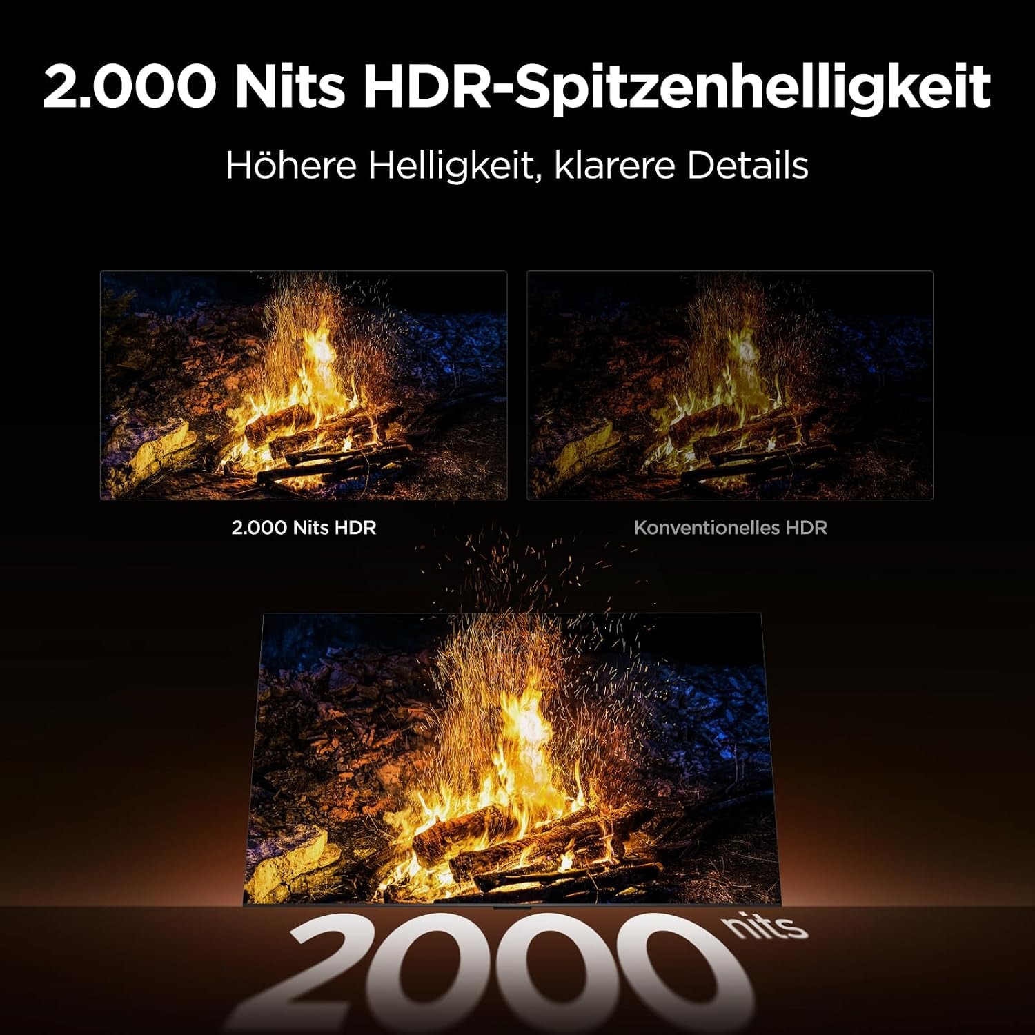 TCL QLED Mini LED-Fernseher »85Q7D ProX2« 215 cm/85 ″ SQD-Mini LED, AiPQ Prozessor, ONKYO 2.1, Dolby Vision, Apple AirPlay 2