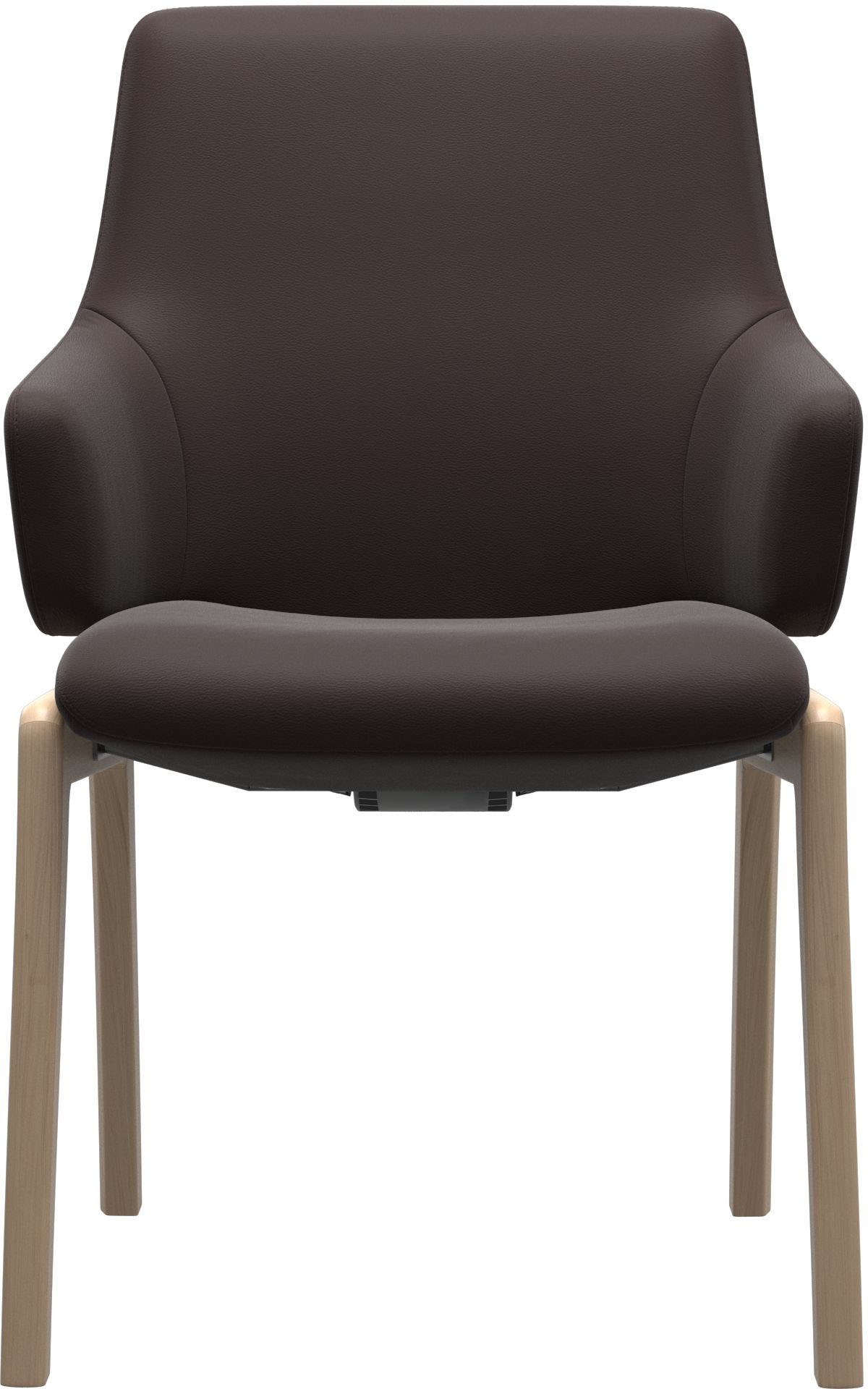 Stressless® Polsterstuhl »Laurel«, Leder PALOMA, Low Back mit Armlehne, Größe L, mit abgerundeten Beinen in Schwarz