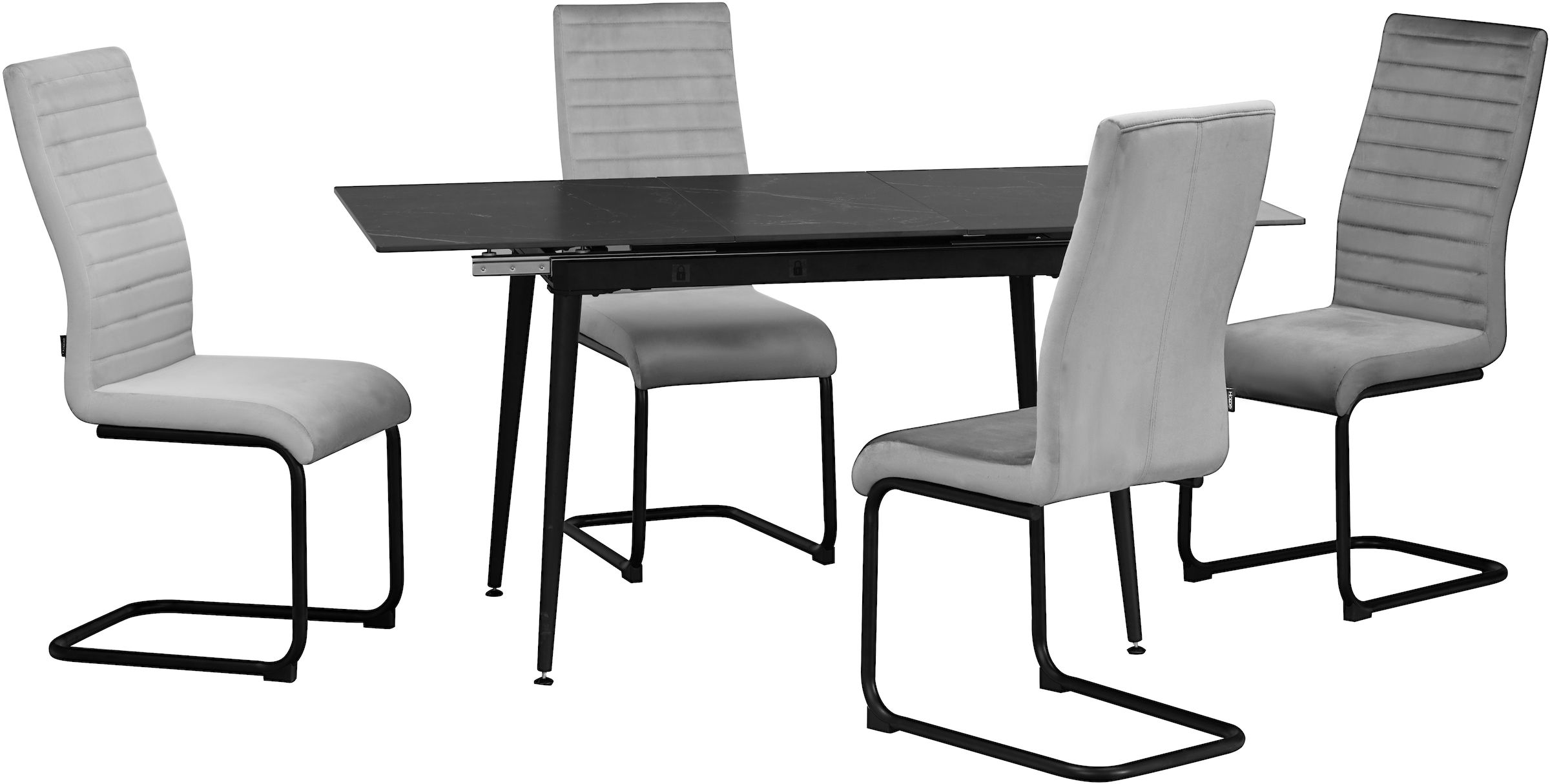 Home affaire Esstisch »Melwine Ausziehtisch Esszimmer«, Keramiktisch, mit Auszugsfunktion 120-160 cm