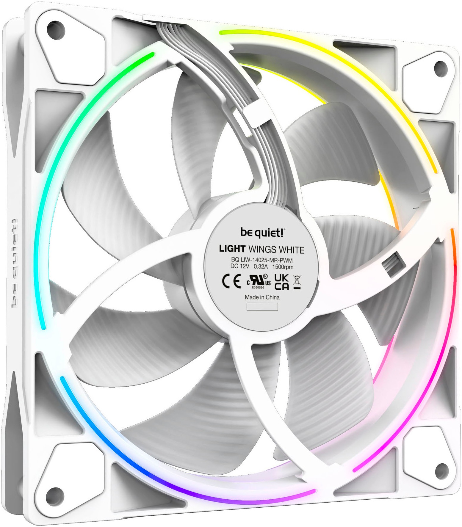 be quiet! Gehäuselüfter »Light Wings 140mm PWM Triple Pack«, (Packung, 3 St.)