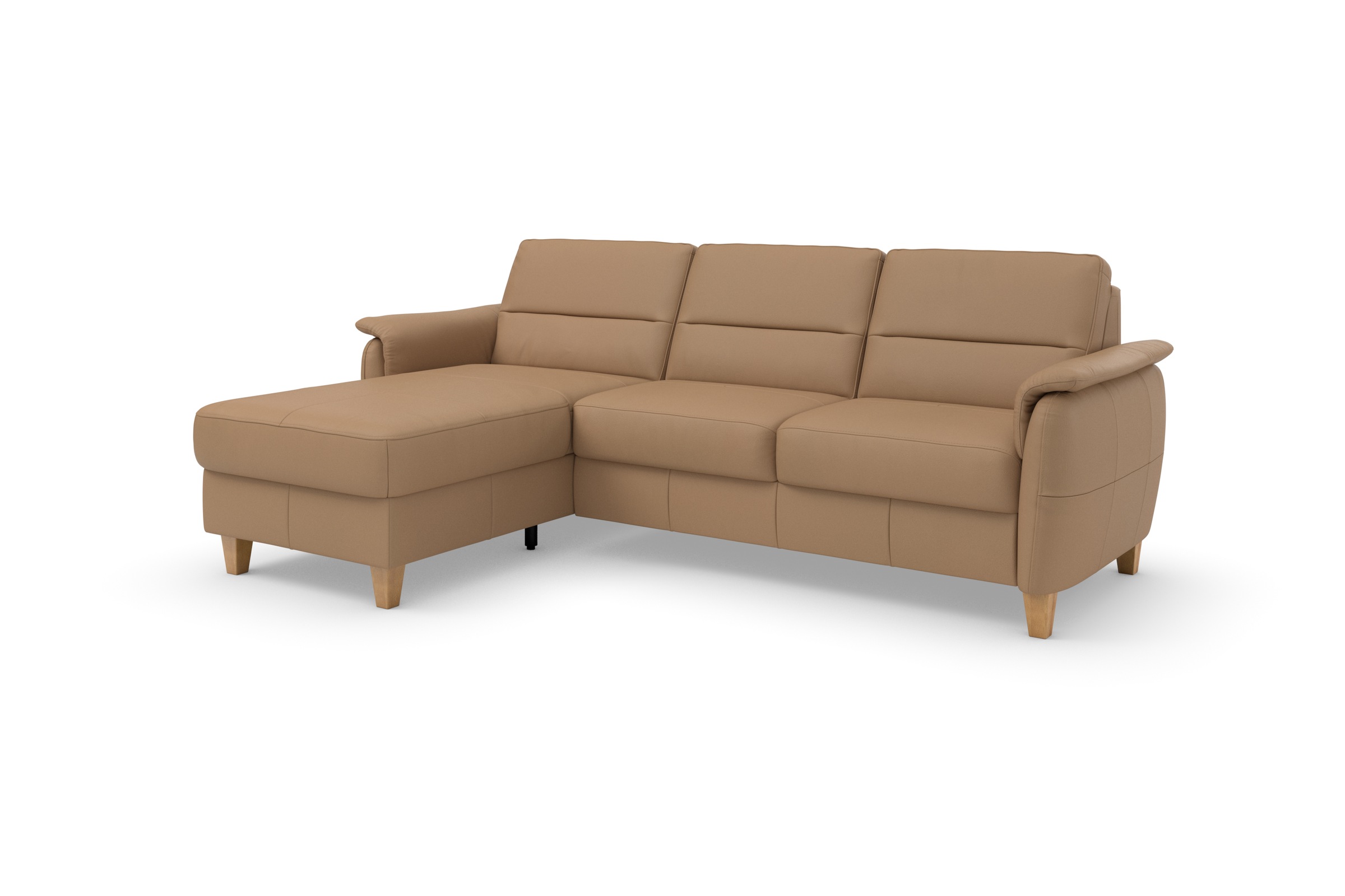 Home affaire Ecksofa »Palmera L-Form, B: 244 cm - OTTO. Verlässliche Qualität.« optional Schlaffunktion & Bettkasten, Federkern
