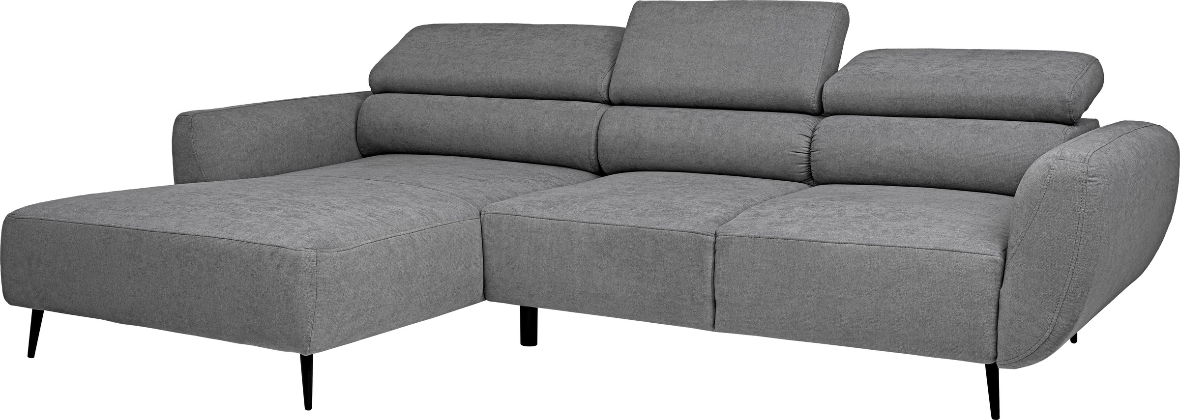 WERK2 Ecksofa »Alisson, mit elektrischer Sitztiefenverstellung, L-Form, Breite 277 cm«, Alisson – flexibler Komfort mit modernem Design und smarten Details.