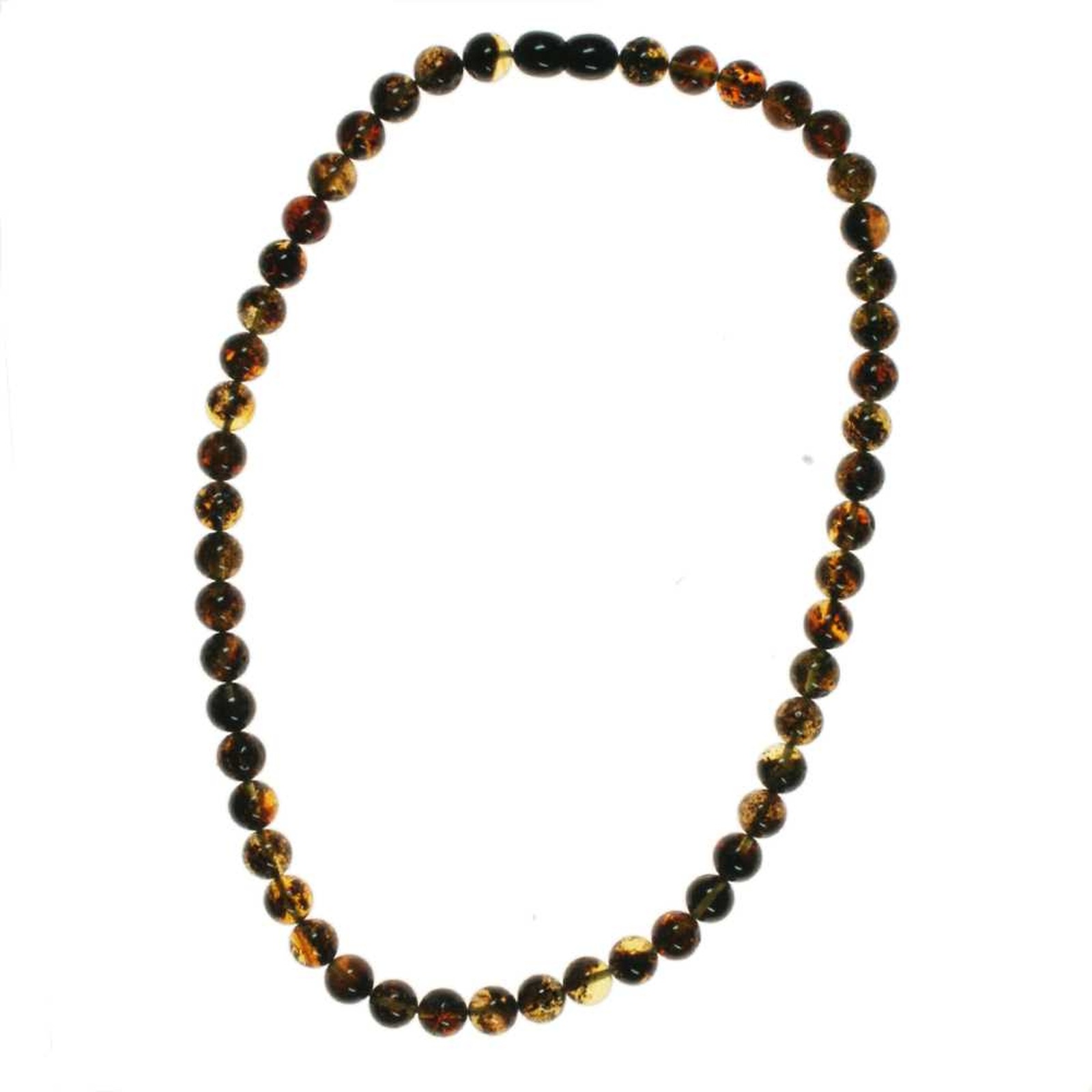 OSTSEE-SCHMUCK Kette ohne Anhänger »- Kugel 8 mm - Bernstein - ,«