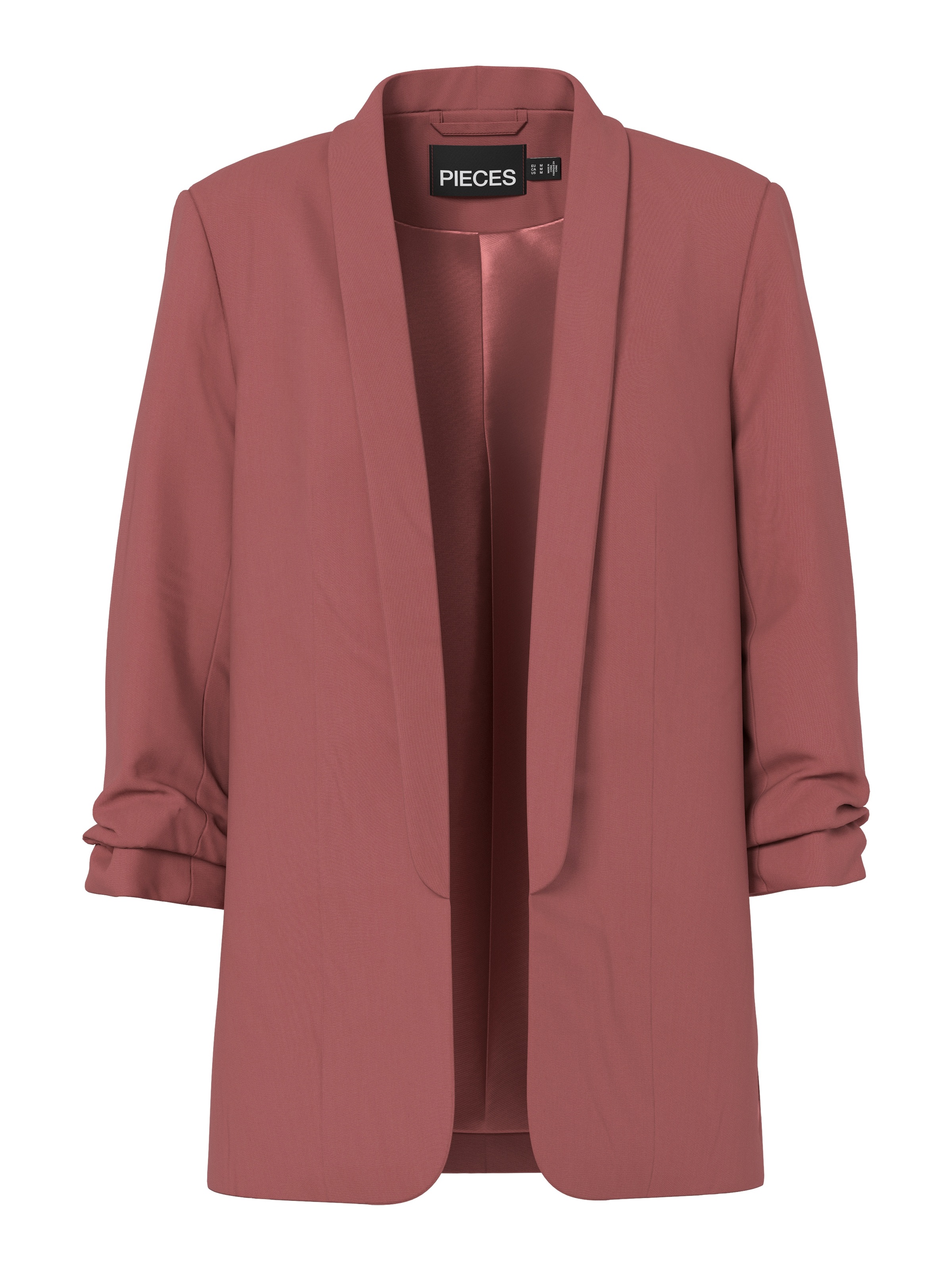pieces »PCBOSELLA 3/4 BLAZER NOOS« Materialmix, regular fit