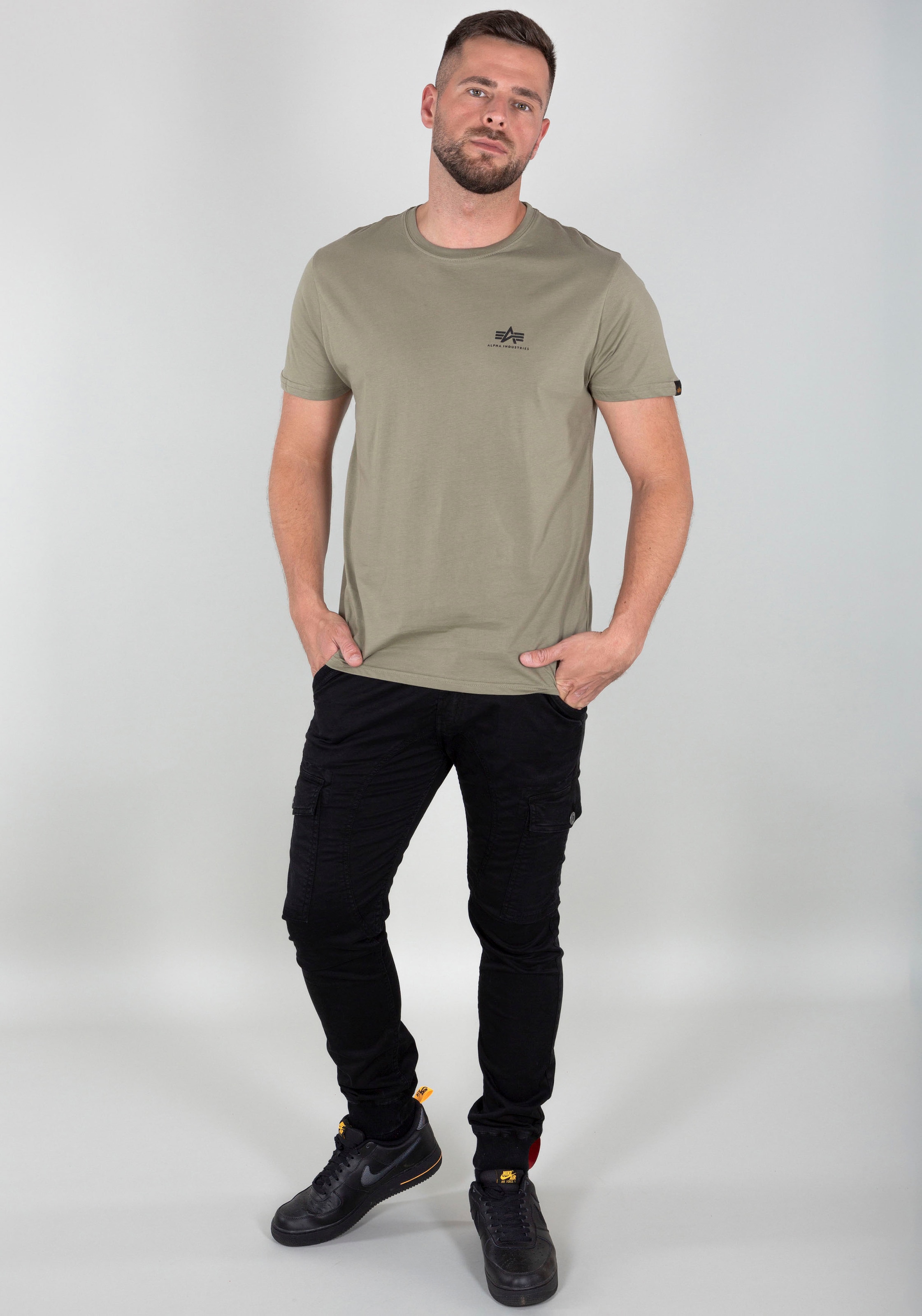 Alpha Industries Rundhalsshirt »BASIC T SMALL LOGO«