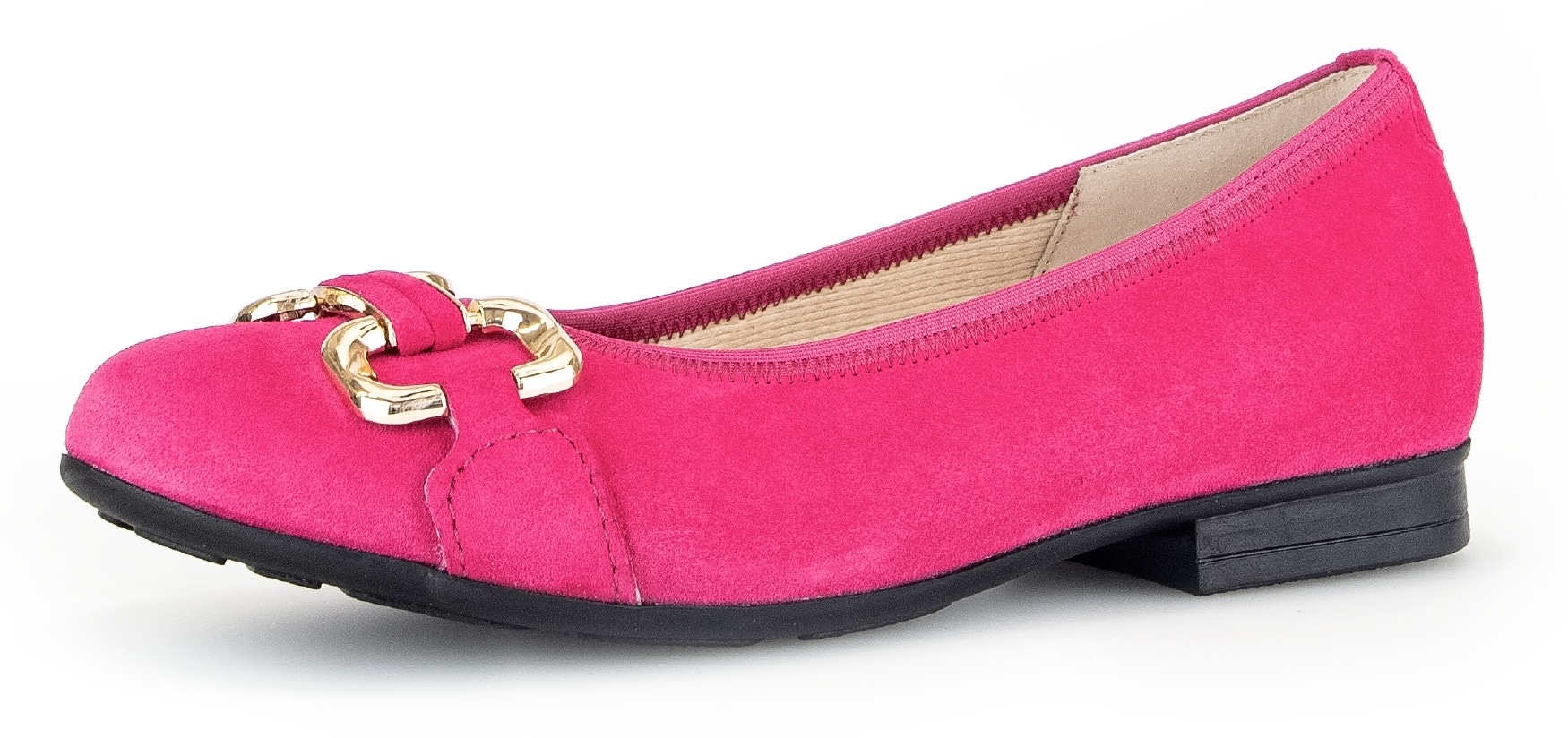 Ballerina »FLORENZ«, Kitten Heel, Flats mit Schmuckelement, Weite G