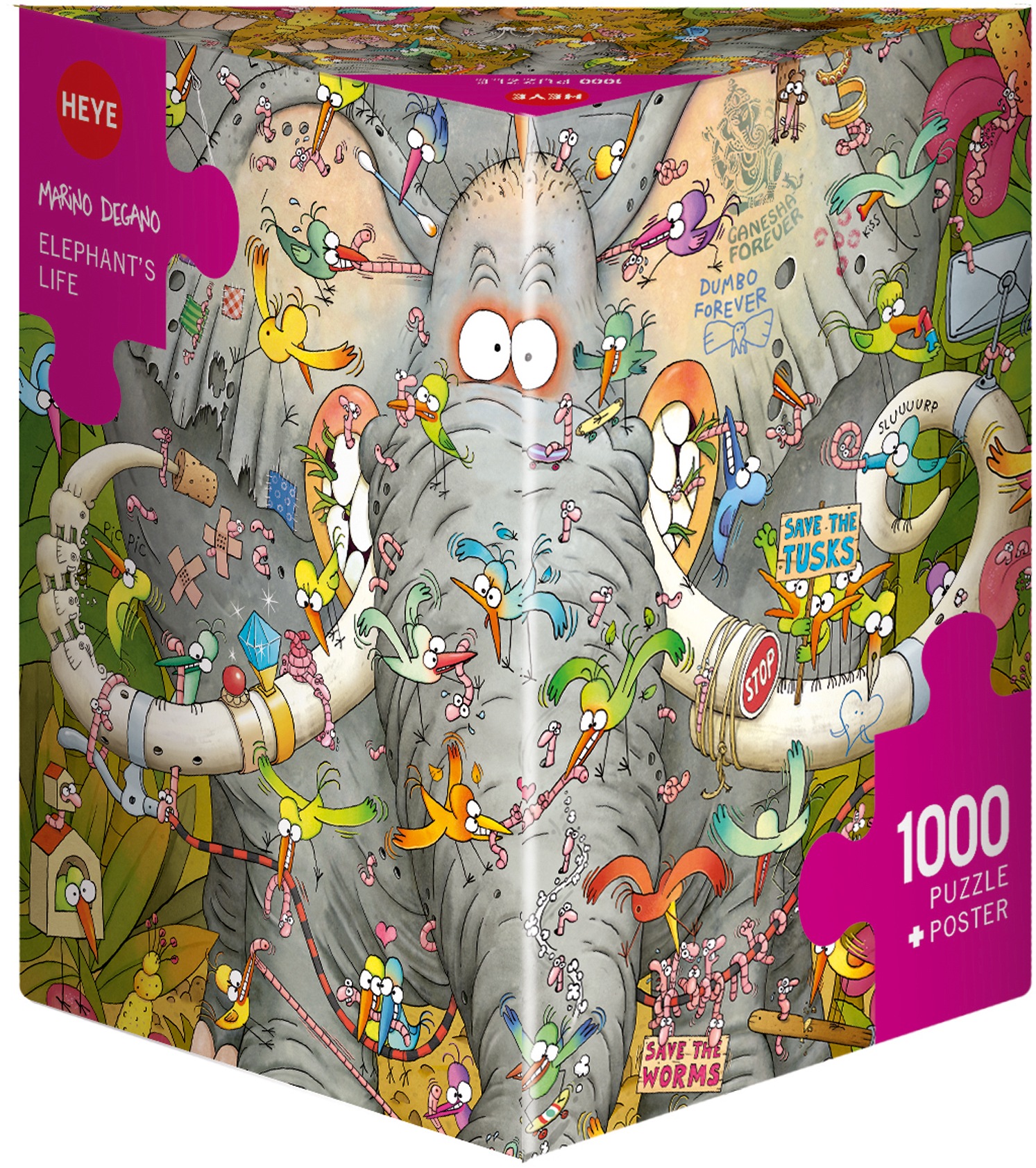 Puzzle »Elephant's Life, Degano«, Made in Europe