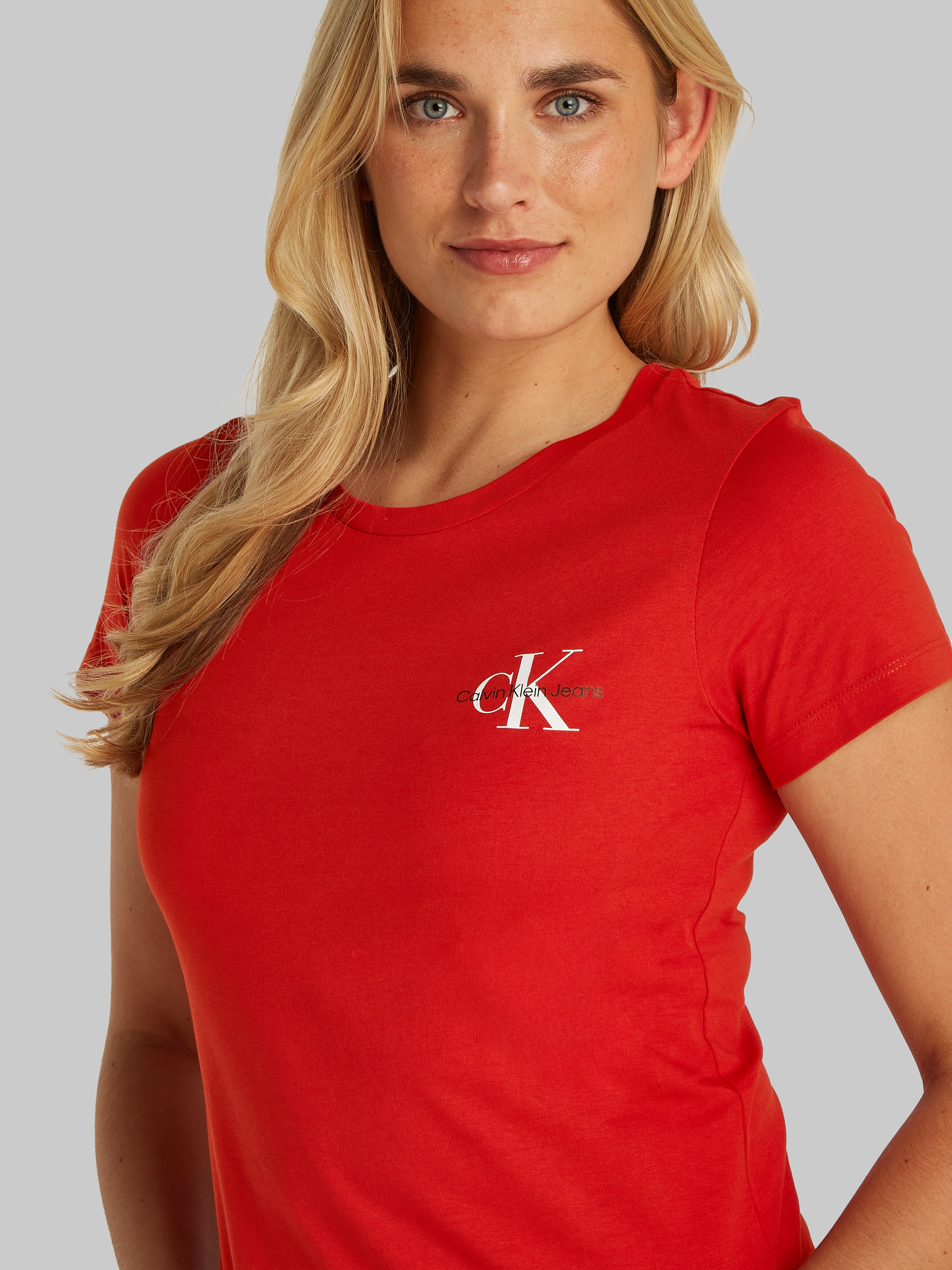 Calvin Klein Jeans T-Shirt »2-PACK MONOLOGO SLIM TEE«, (Packung, 2er-Pack)