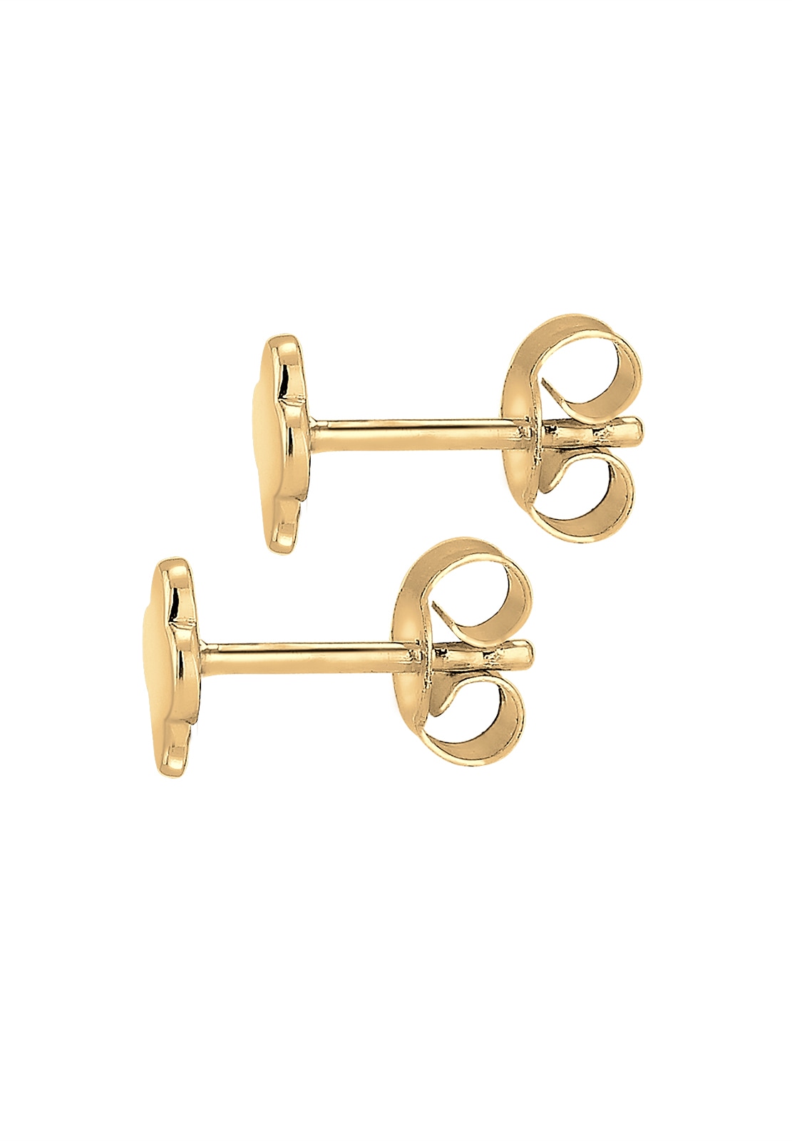 Elli Premium Paar Ohrstecker »Ohrringe Ohrstecker Kleeblatt 585 Gelbgold«