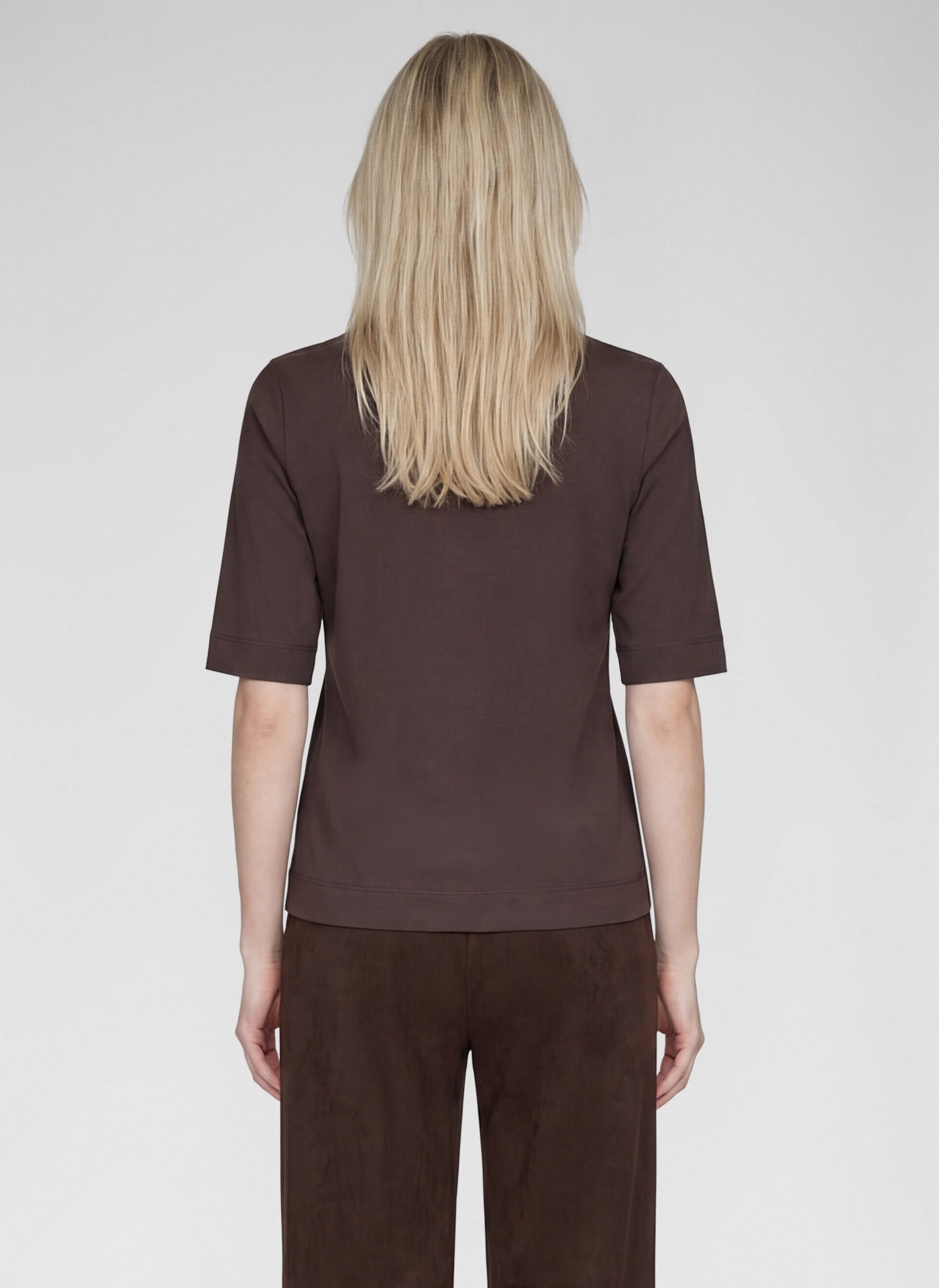 Rabe Rundhalsshirt Sommershirt mit Nieten-und Print-Details