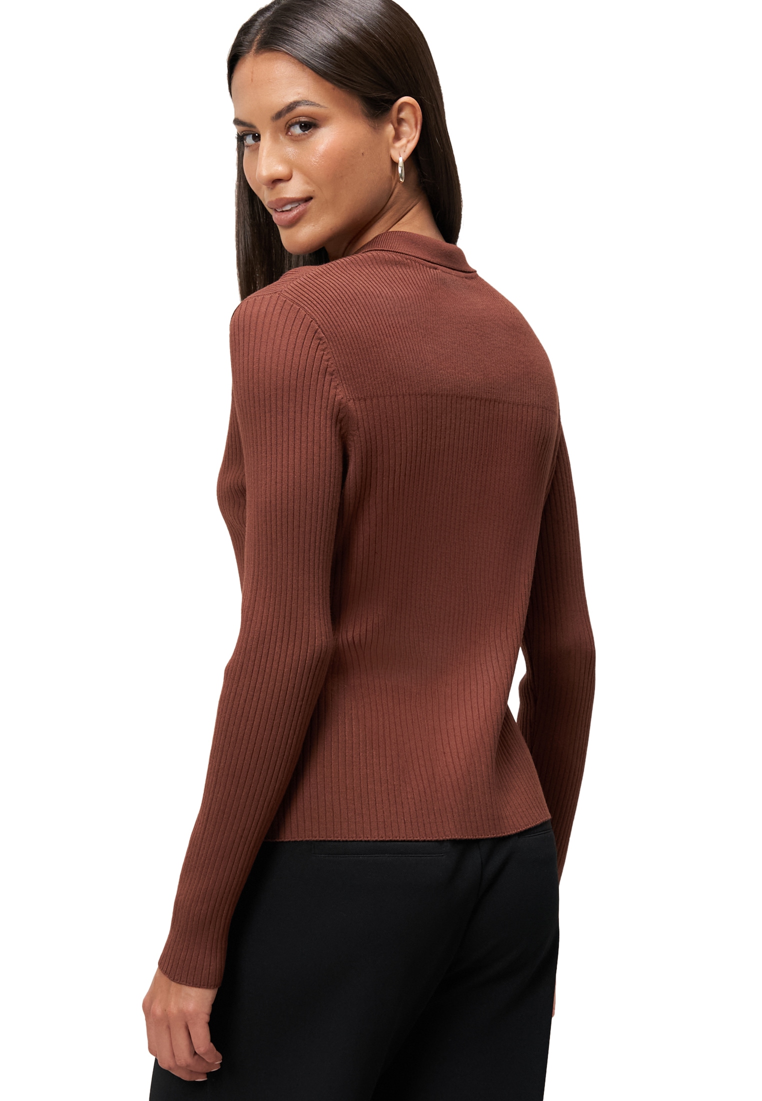 Zero Strickjacke »Strickjacke mit Knopfleiste«