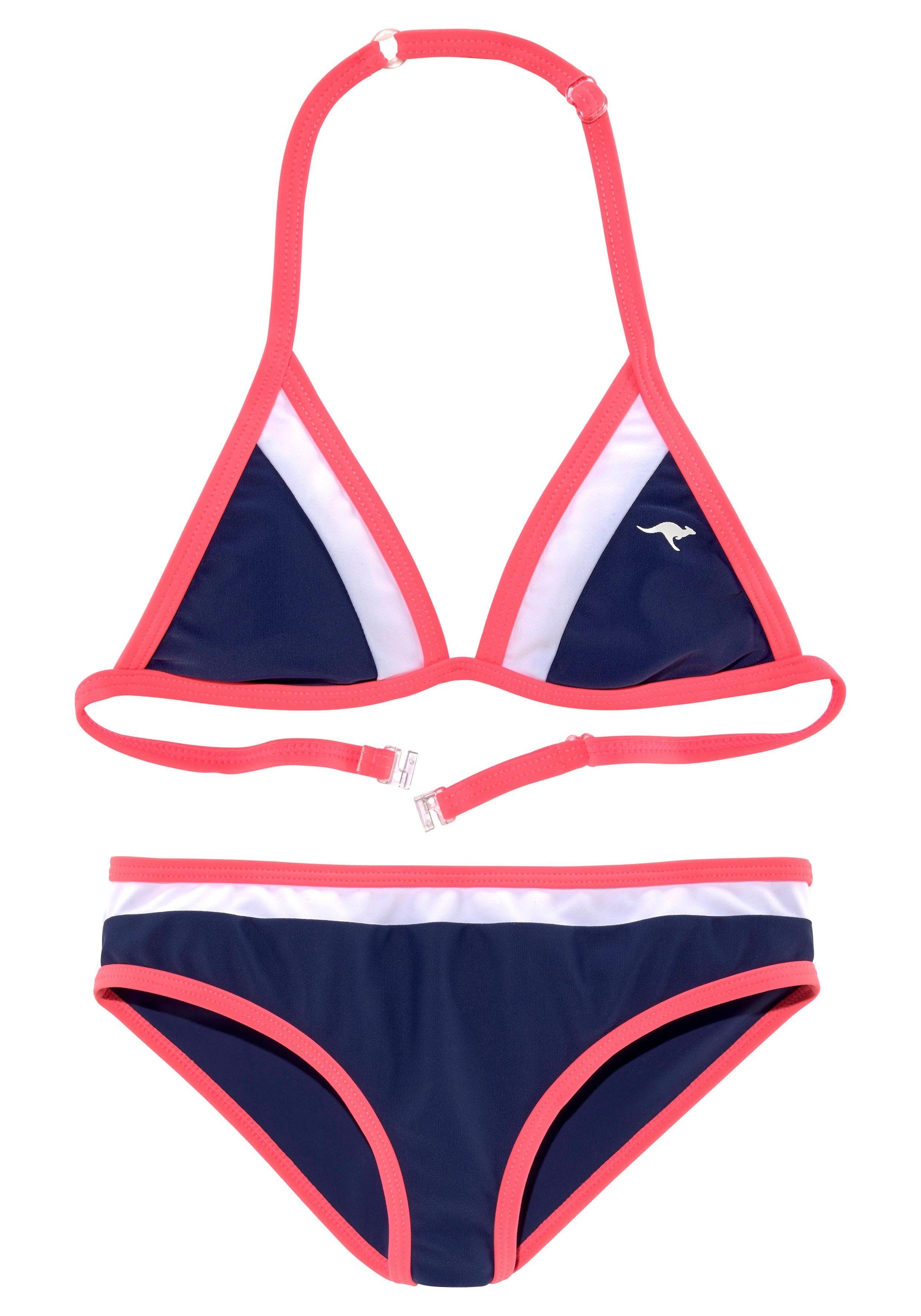 KangaROOS Triangel-Bikini »Energy im Kids«, Colorblocking-Design coolen bei