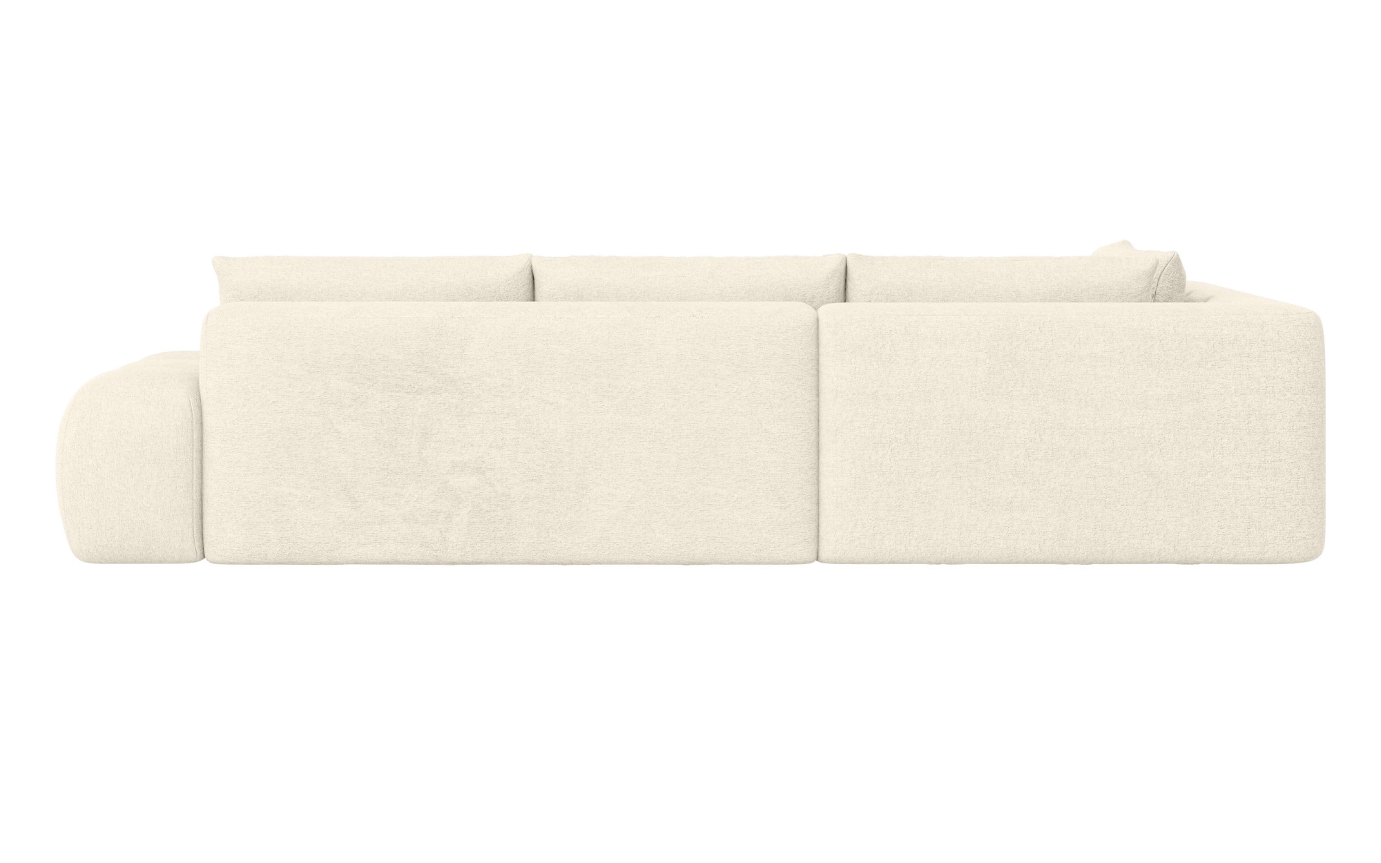 INOSIGN Ecksofa »AZITA klein, L-Form, elegant und bequem Designsofa«, lose Rückenkissen, traumhafte Steppung, Maße B/T/H: 296/176,5/89 cm