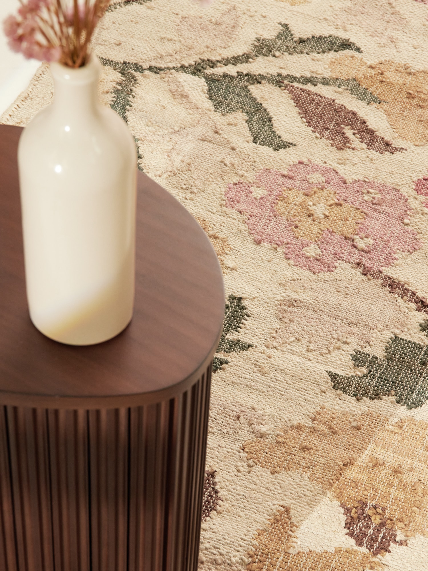 ELLE DECORATION Teppich »Kelim Violette« rechteckig 3 mm Höhe Jute, Baumwolle, Natur, Handgewebt, Kelim, orientalisch, Boho