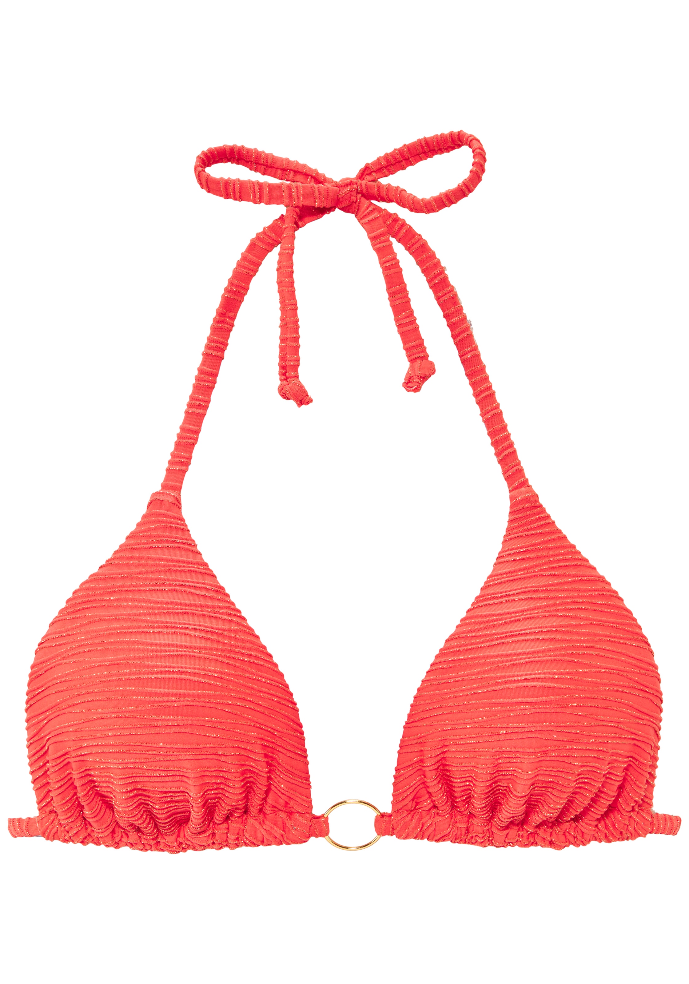 LASCANA Triangel-Bikini Glitzernde Strukturware