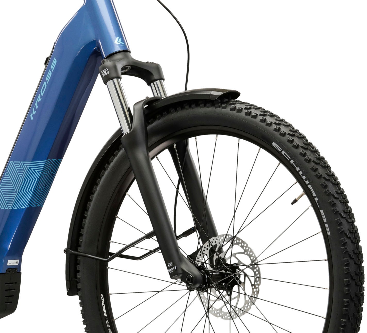 Kross »Influx Hybrid SUV 2.0 16,7Ah / 600 Wh 29 Zoll blau 9 Gänge 2026« 9 Gang Shimano CUES U4000 Schaltwerk Kettenschaltung Mittelmotor 250 W